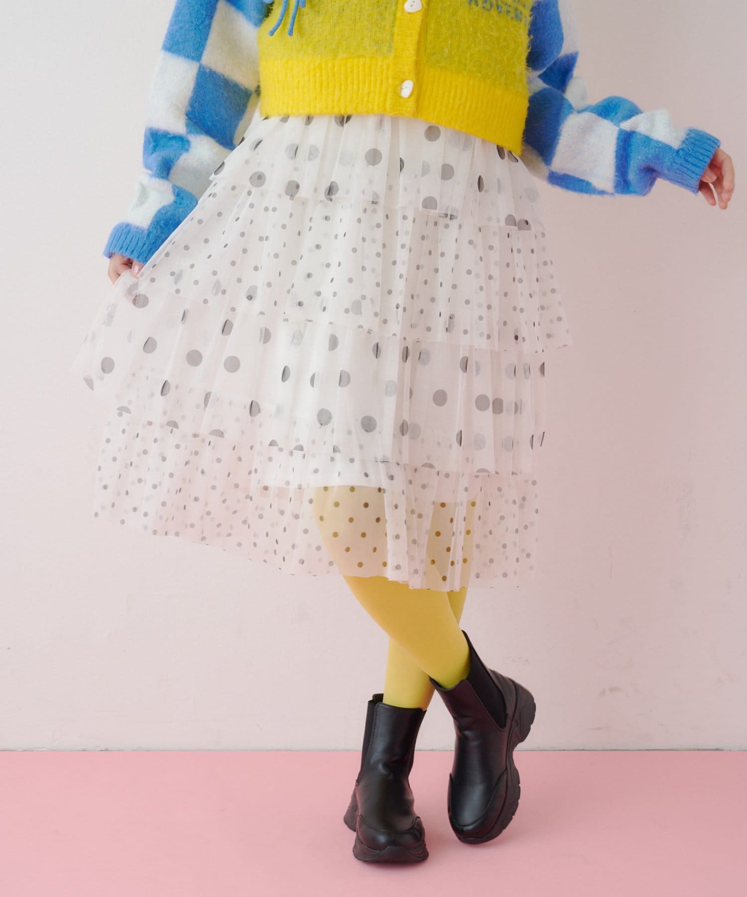 CIAOPANIC TYPY(チャオパニックティピー) 【26Winter展示会 出展商品】【HELLO.SANFRANCISCO】2WAYドットチュールスカート