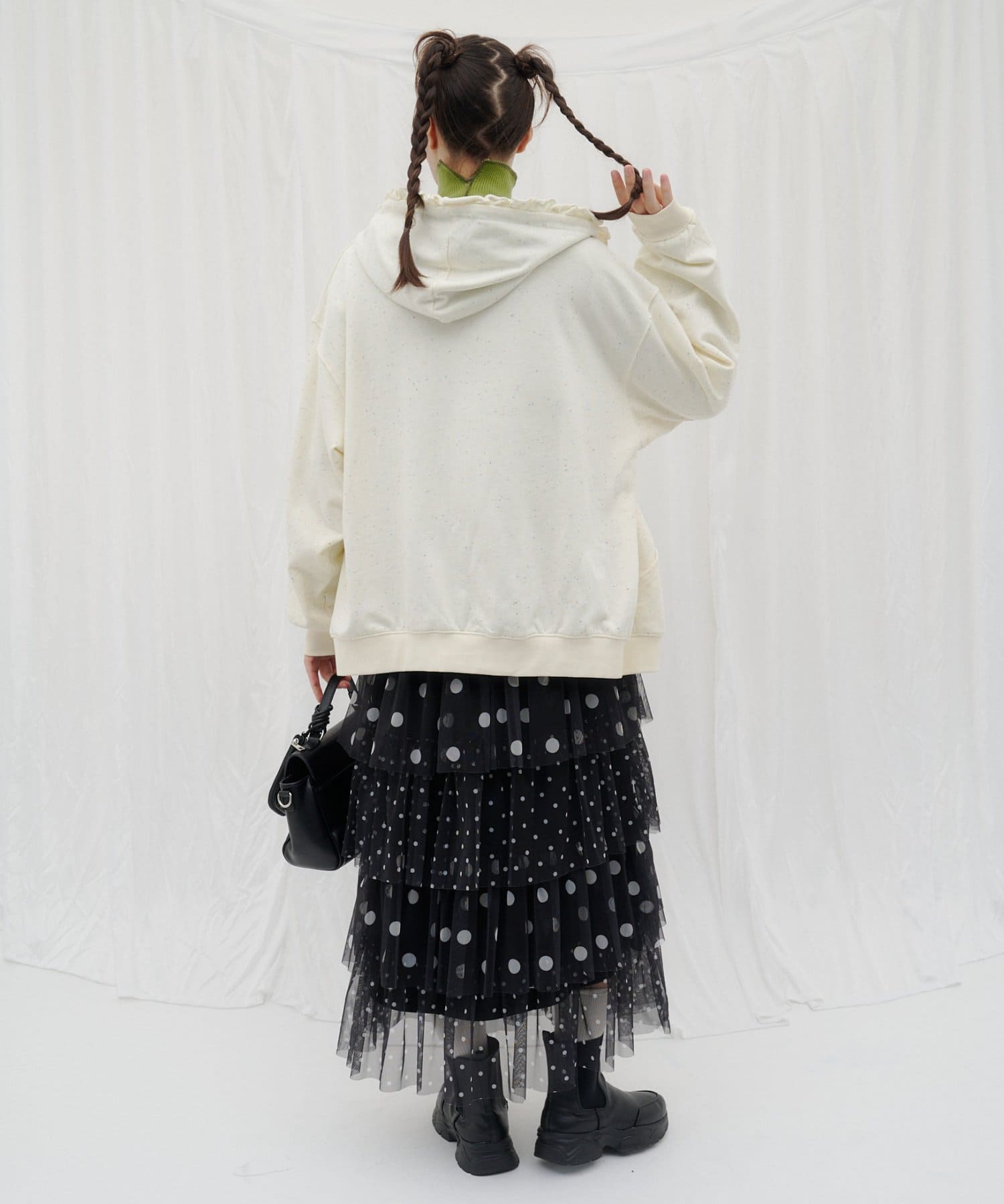 CIAOPANIC TYPY(チャオパニックティピー) 【26Winter展示会 出展商品】【HELLO.SANFRANCISCO】2WAYドットチュールスカート