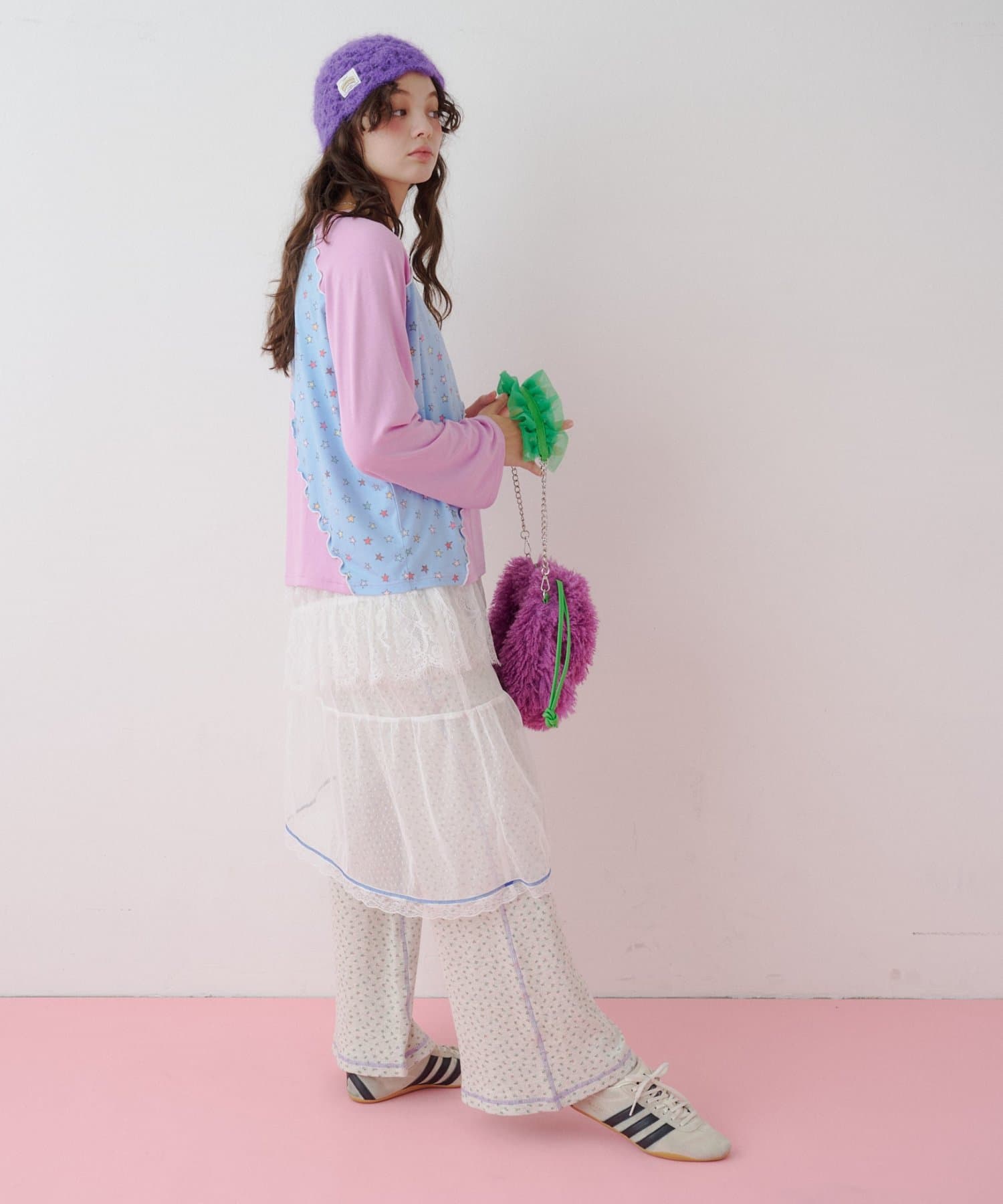 CIAOPANIC TYPY(チャオパニックティピー) 【26Winter展示会 出展商品】【HELLO.SANFRANCISCO】星柄アシメメロウトップス