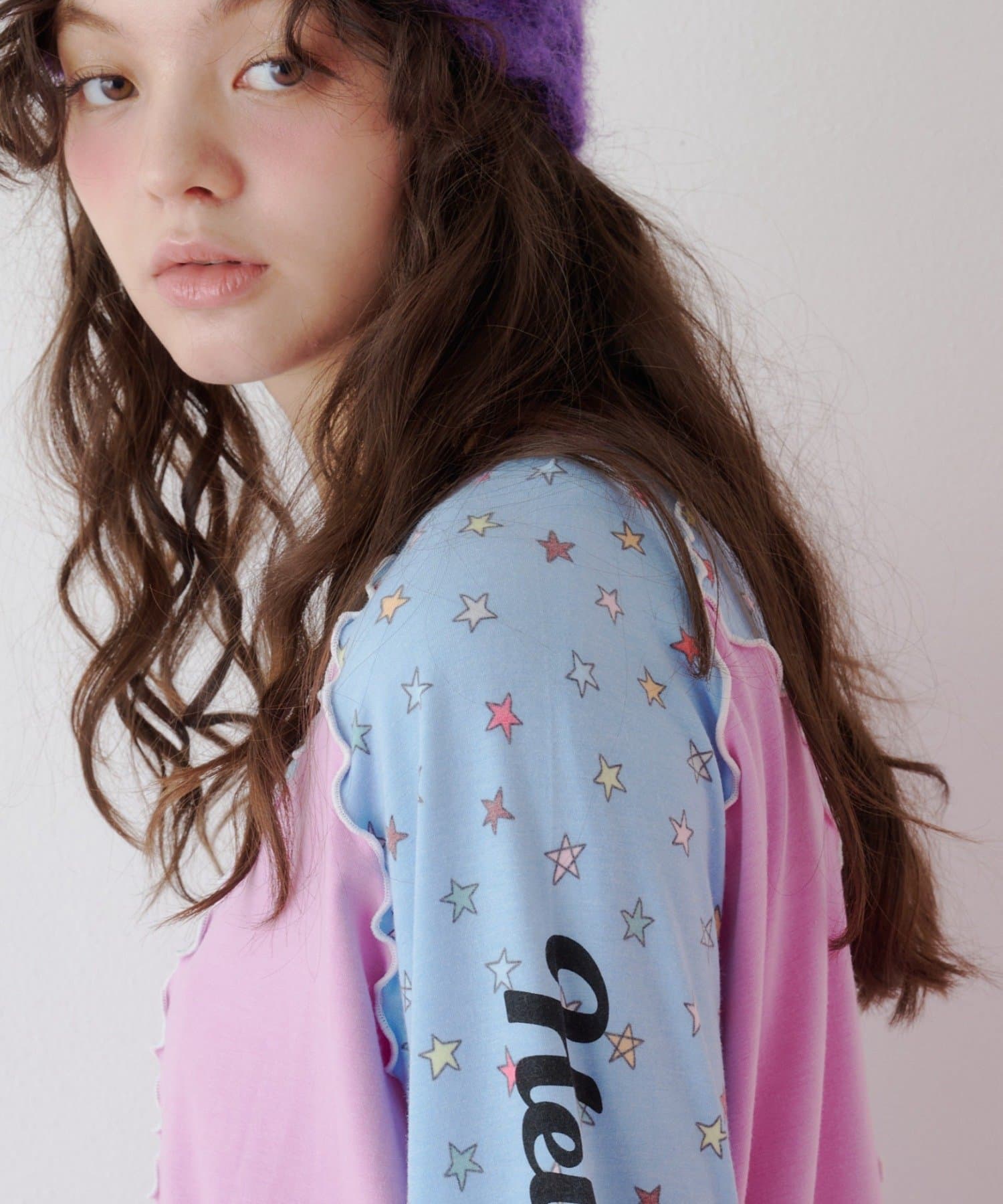 CIAOPANIC TYPY(チャオパニックティピー) 【26Winter展示会 出展商品】【HELLO.SANFRANCISCO】星柄アシメメロウトップス