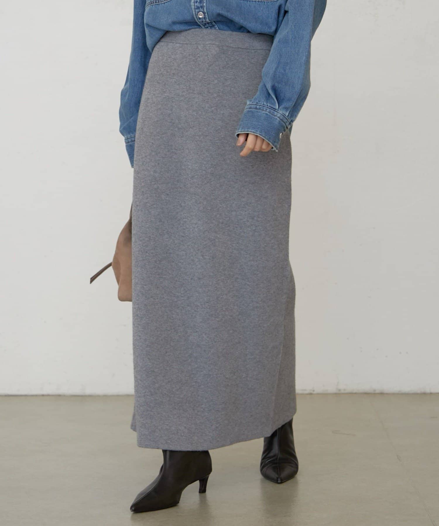 LOUNGEDRESS(ラウンジドレス) 《セットアップ可》Iラインニットスカート