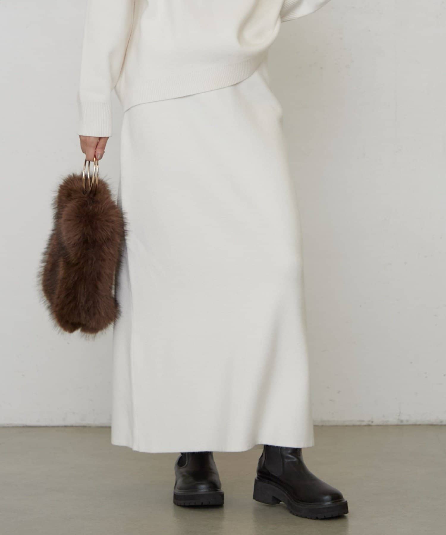 LOUNGEDRESS(ラウンジドレス) 《セットアップ可》Iラインニットスカート