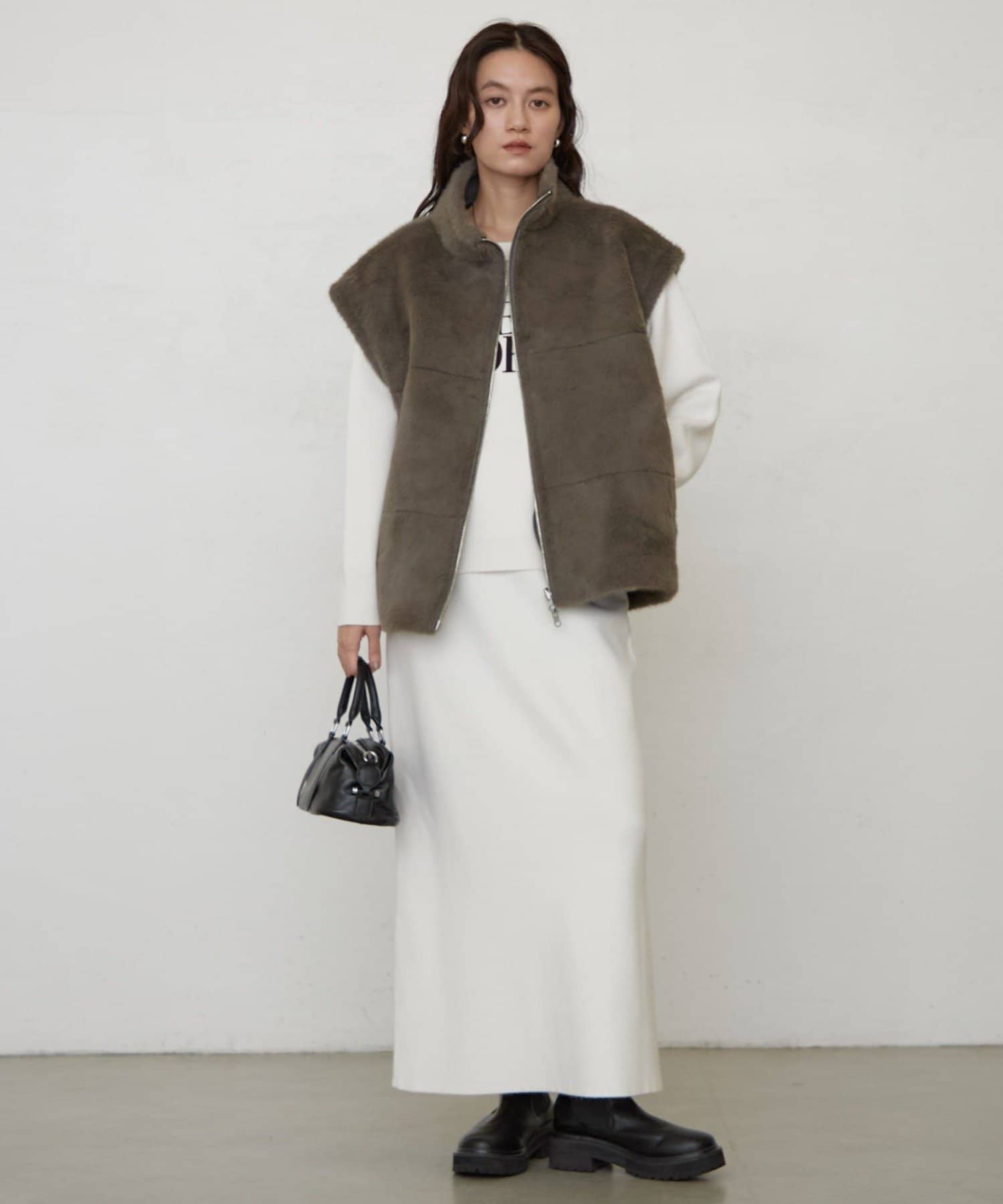 LOUNGEDRESS(ラウンジドレス) 《セットアップ可》Iラインニットスカート