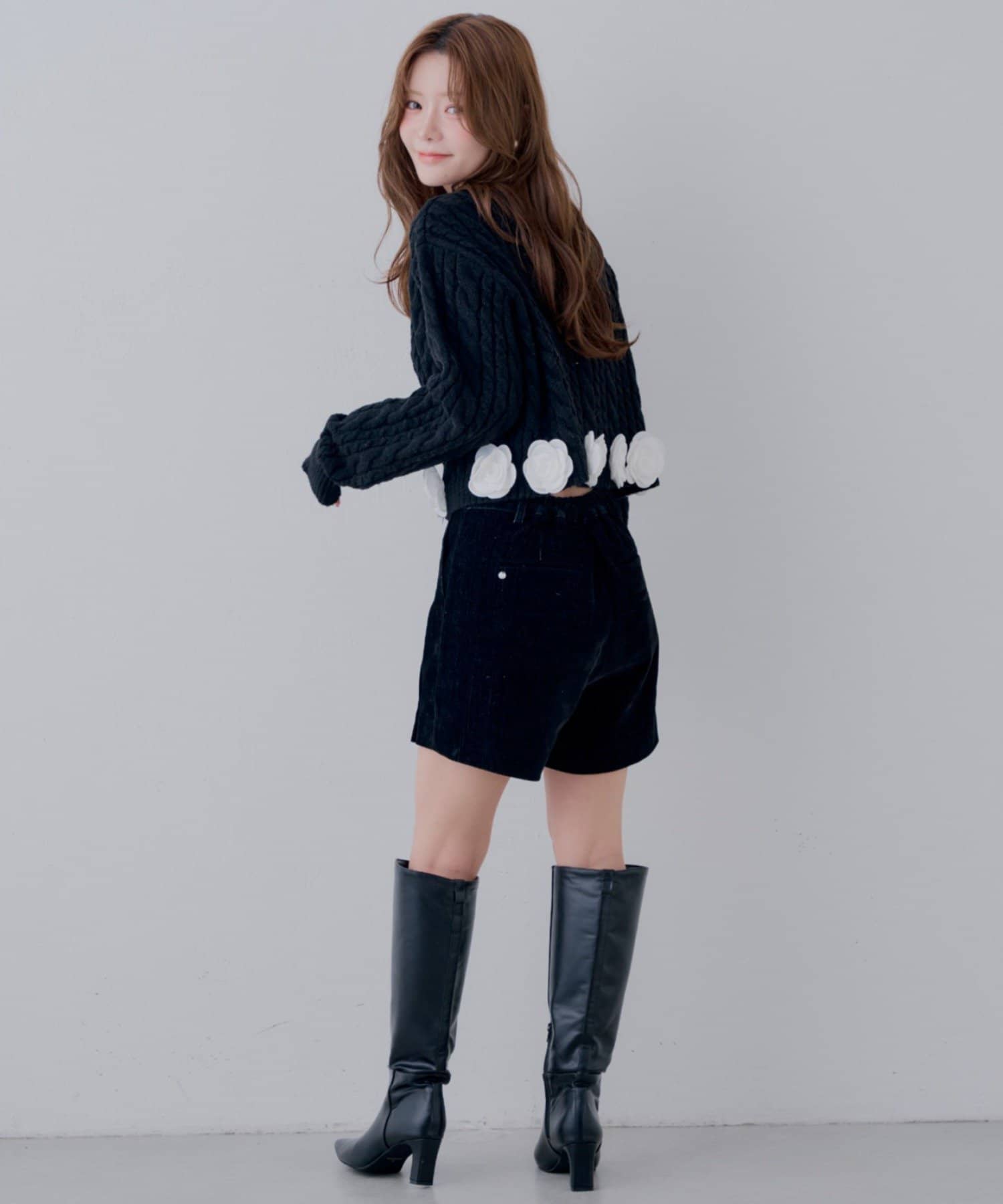 Chico(チコ) 【SALON by Chico】ベロアコーデュロイタックキュロット/パンツ【10/15(木)0:00~1000円OFF&ノベルティフェアがスタート】