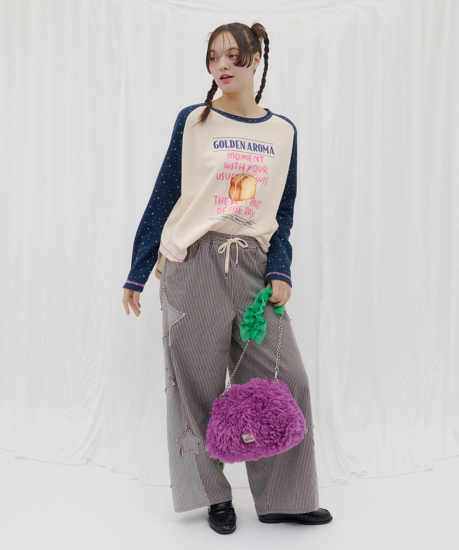 CIAOPANIC TYPY(チャオパニックティピー) 【26Winter展示会 出展商品】【HELLO.SANFRANCISCO】カーリーボアチュールチェーンバッグ