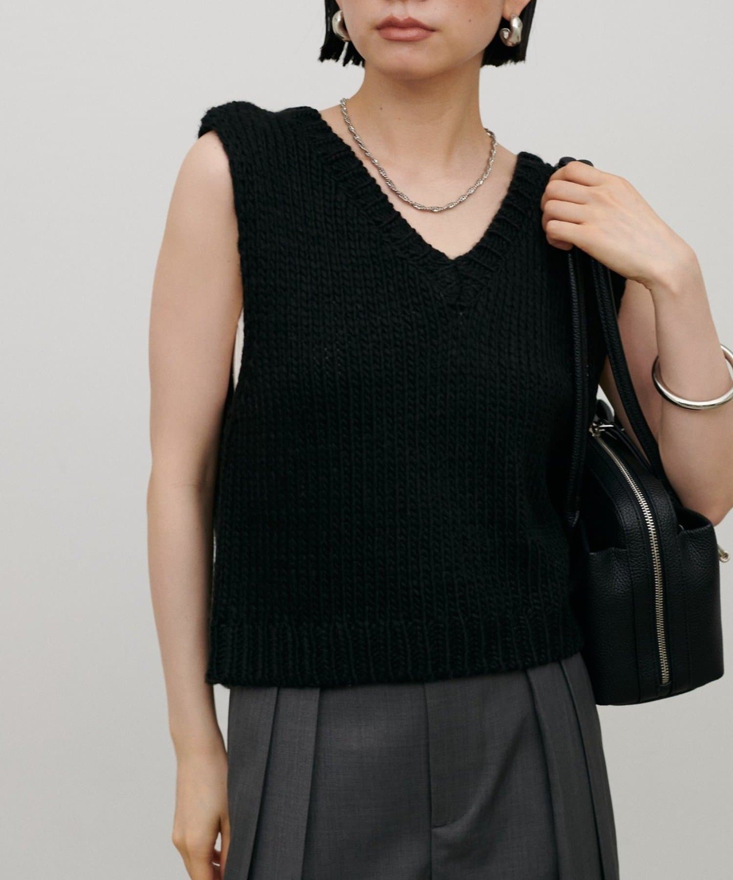 NICE CLAUP / OLIVE des OLIVE OUTLET(ナイスクラップ  / オリーブ デ オリーブ アウトレット) 【LARUTA】ロービングショート丈ベスト