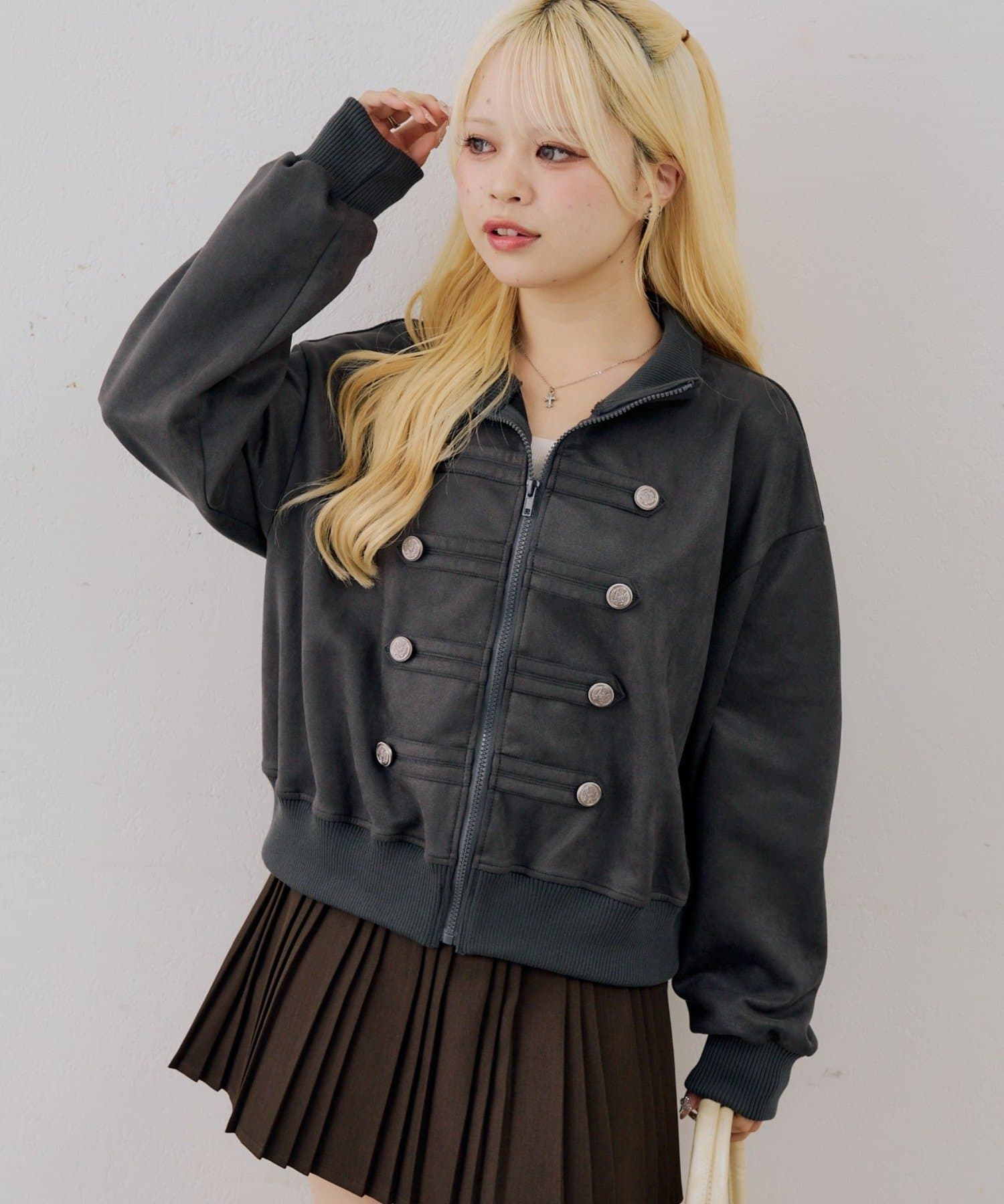 NICE CLAUP / OLIVE des OLIVE OUTLET(ナイスクラップ  / オリーブ デ オリーブ アウトレット) 【ANOTHER BRANCH】ナポレオン風トラックブルゾン