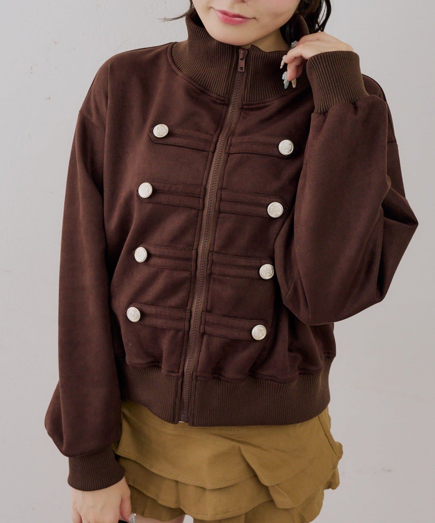 NICE CLAUP / OLIVE des OLIVE OUTLET(ナイスクラップ  / オリーブ デ オリーブ アウトレット) 【ANOTHER BRANCH】ナポレオン風トラックブルゾン