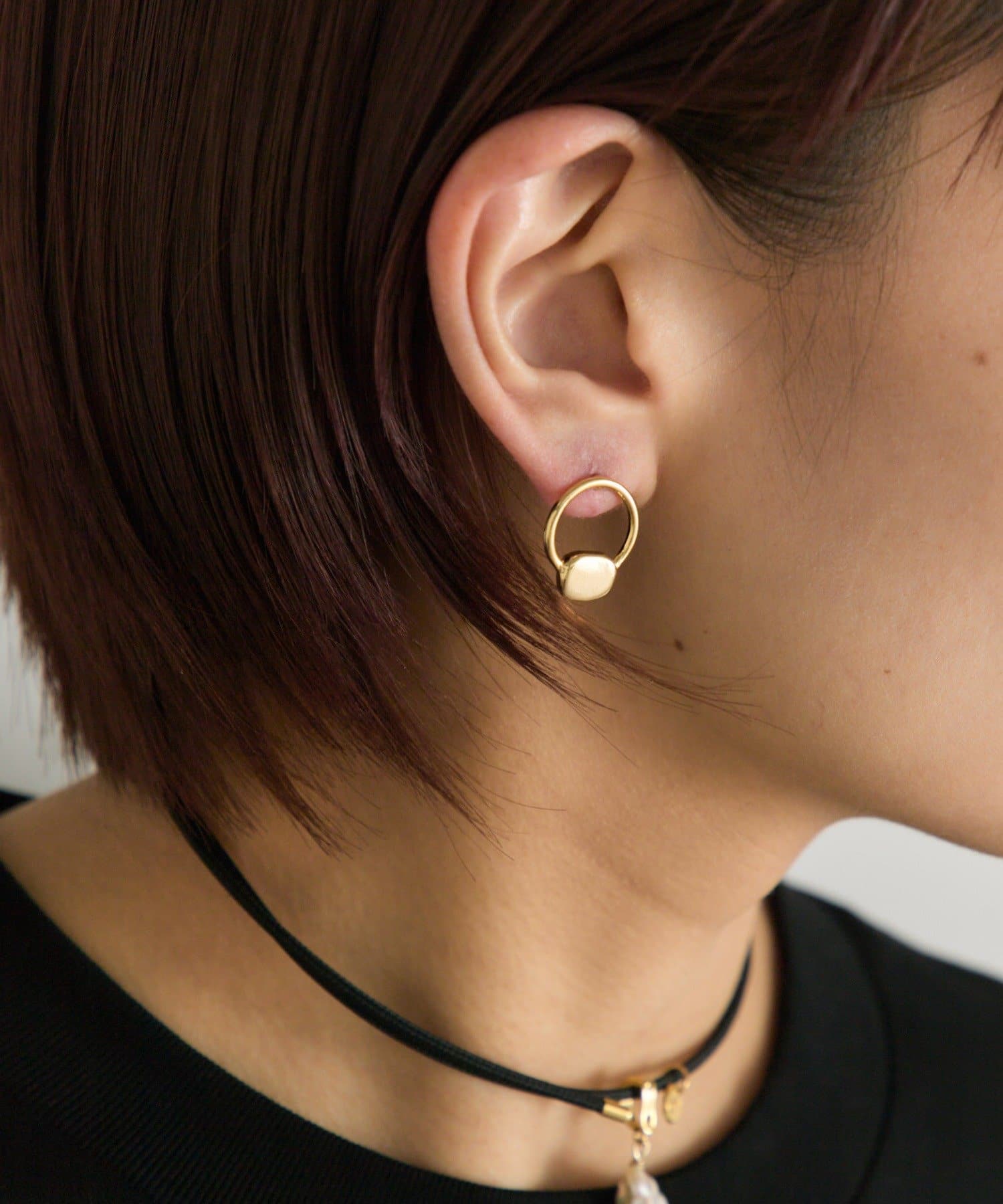 ear PAPILLONNER(イア パピヨネ) 【beq Pettina(ベック ペティーナ)】ビーンズサークルピアス
