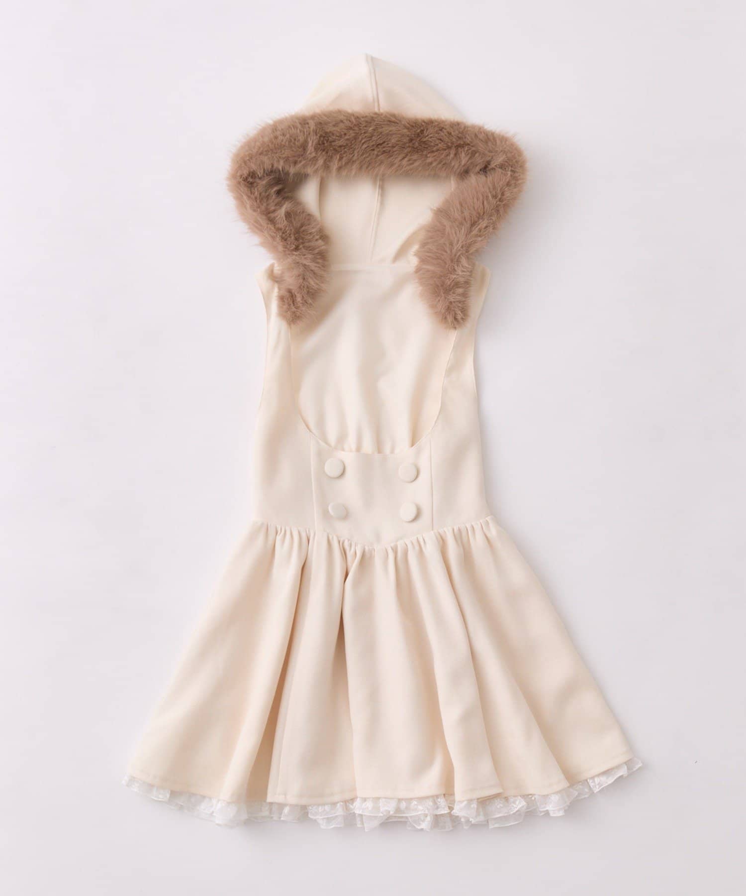 OLIVE des OLIVE(オリーブ デ オリーブ) 【インフルエンサー企画】Akane Fuzzy Hood Onepiece