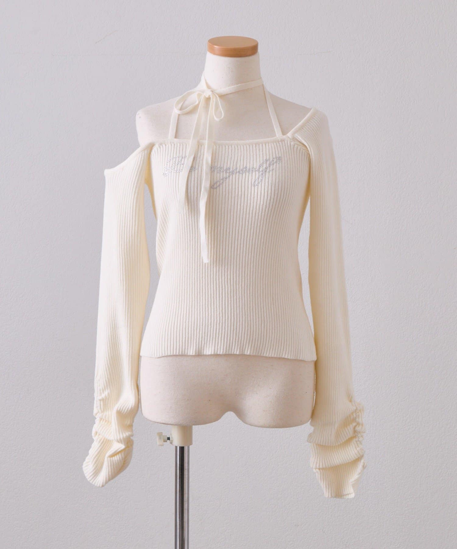 OLIVE des OLIVE(オリーブ デ オリーブ) 【インフルエンサー企画】Akane one shoulder knit