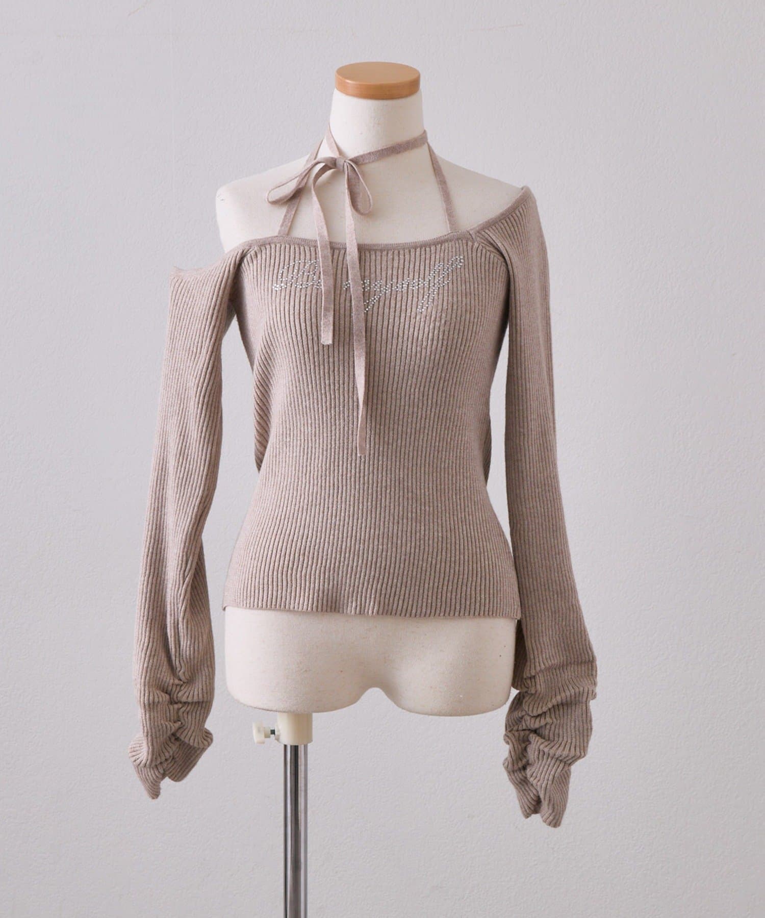OLIVE des OLIVE(オリーブ デ オリーブ) 【インフルエンサー企画】Akane one shoulder knit