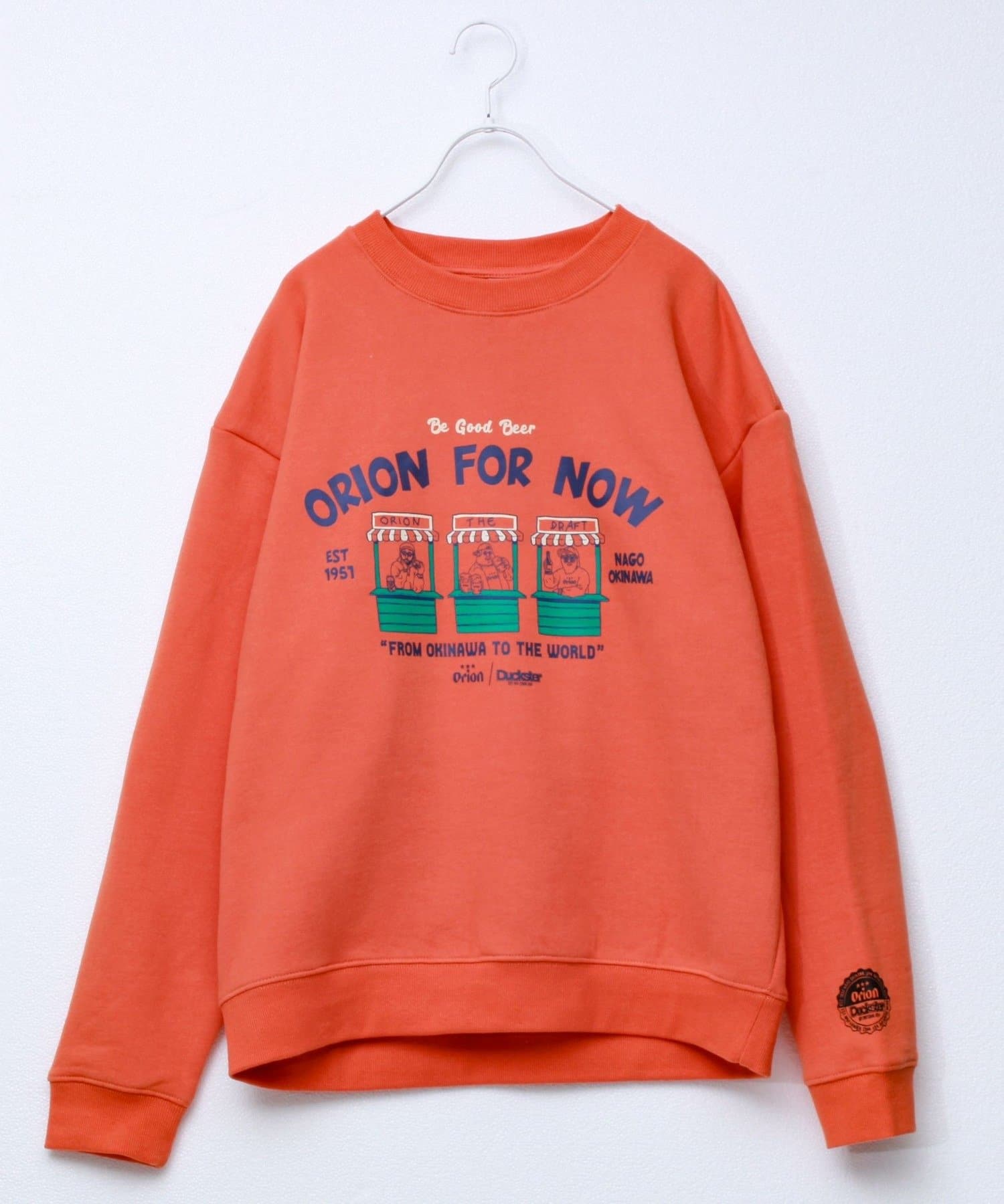 FREDY & GLOSTER(フレディ アンド グロスター) 【ORION×Duckster】オリオンビールコラボ裏起毛クルーネックスウェット