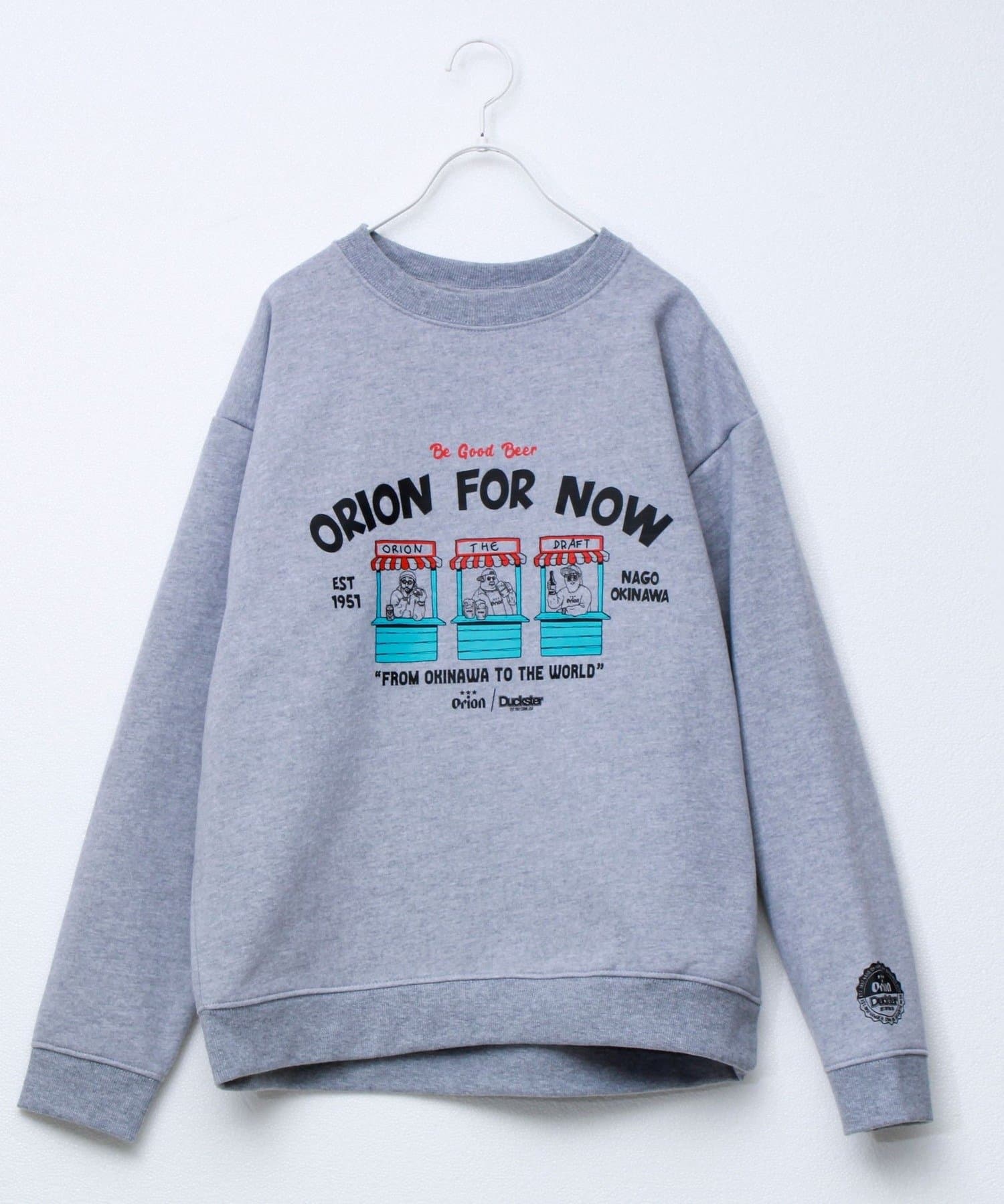 FREDY & GLOSTER(フレディ アンド グロスター) 【ORION×Duckster】オリオンビールコラボ裏起毛クルーネックスウェット