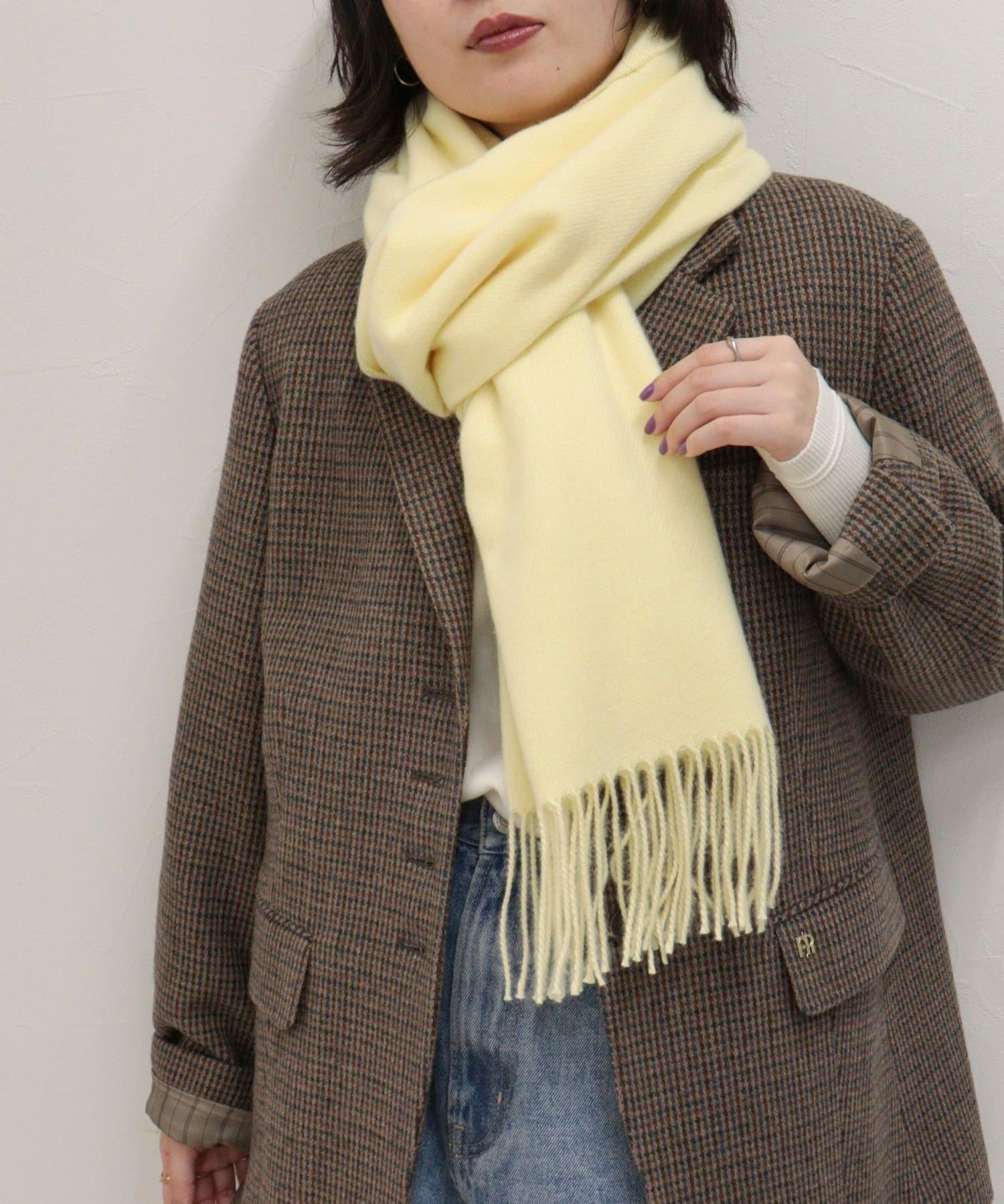 FREDY & GLOSTER(フレディ アンド グロスター) カシミヤタッチカラーストール