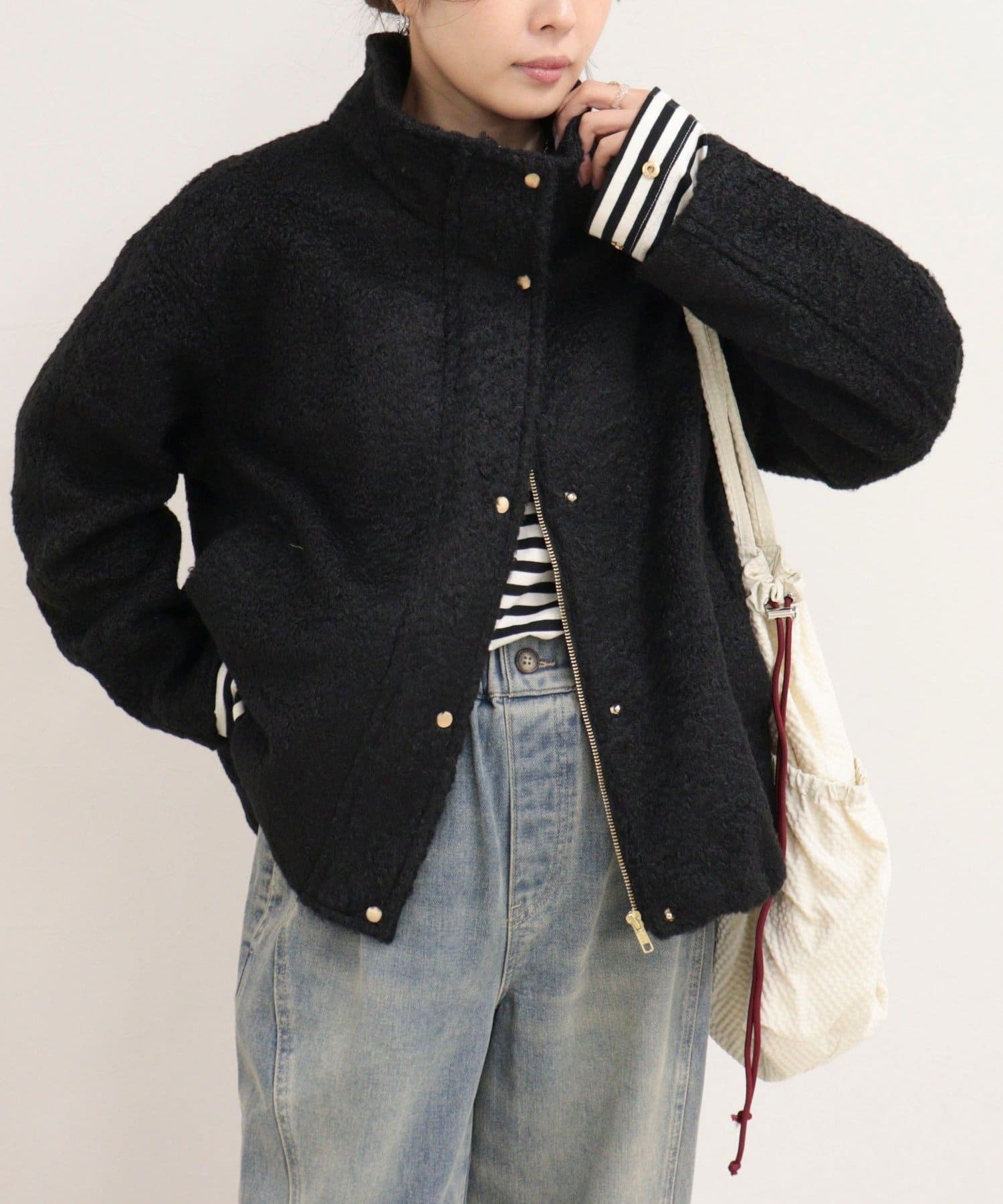 FREDY & GLOSTER(フレディ アンド グロスター) ループシャギースタンドショートコート