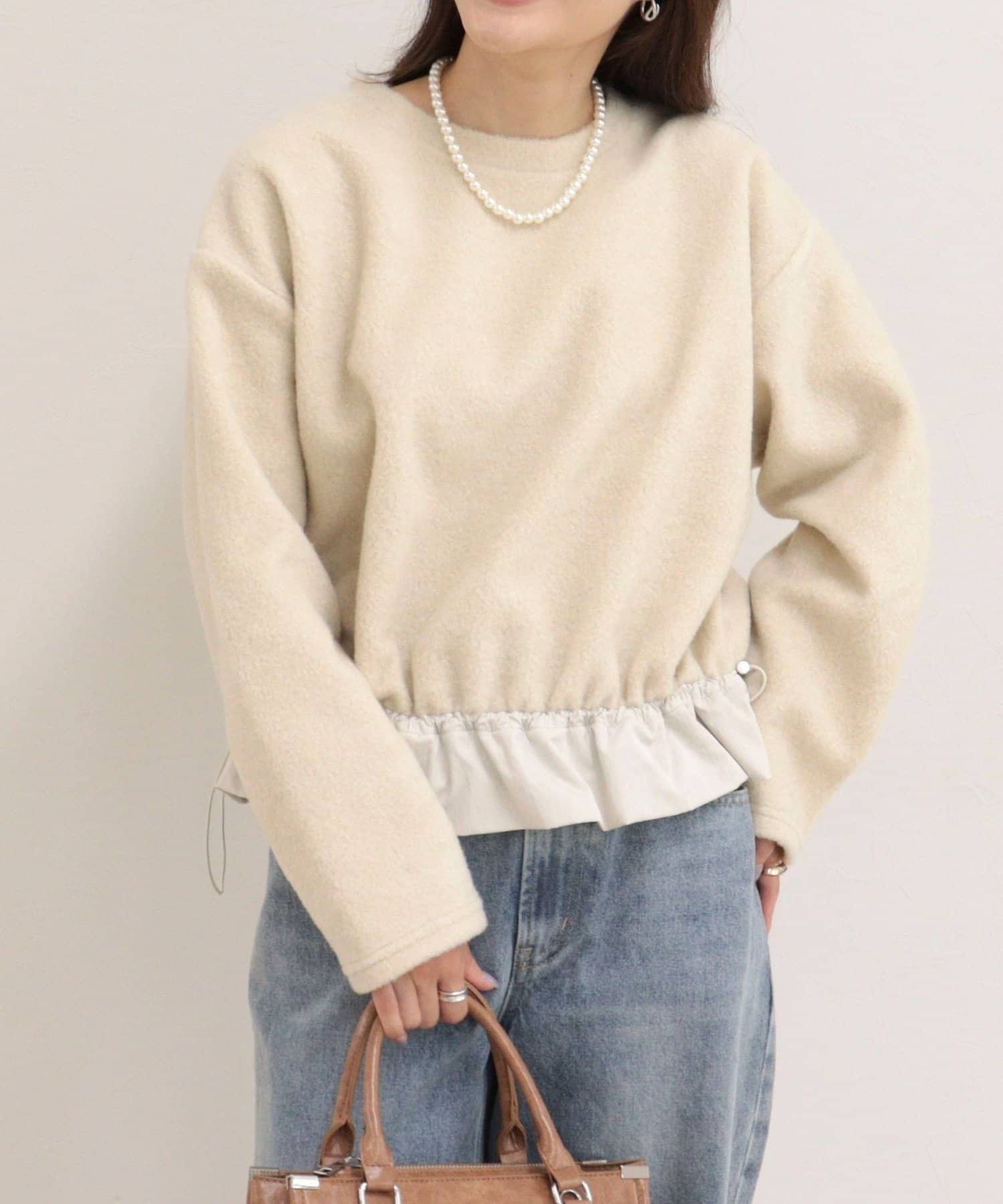 FREDY & GLOSTER(フレディ アンド グロスター) ブークレ裾ドロストプルオーバー