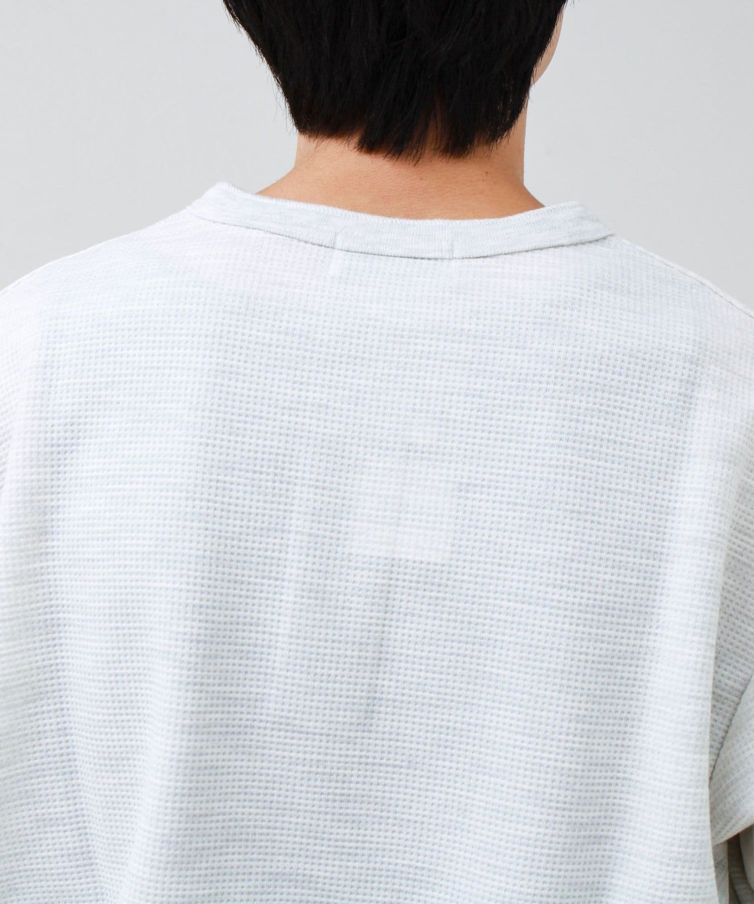 FREDY & GLOSTER(フレディ アンド グロスター) ワッフルヘンリーネックロンＴ