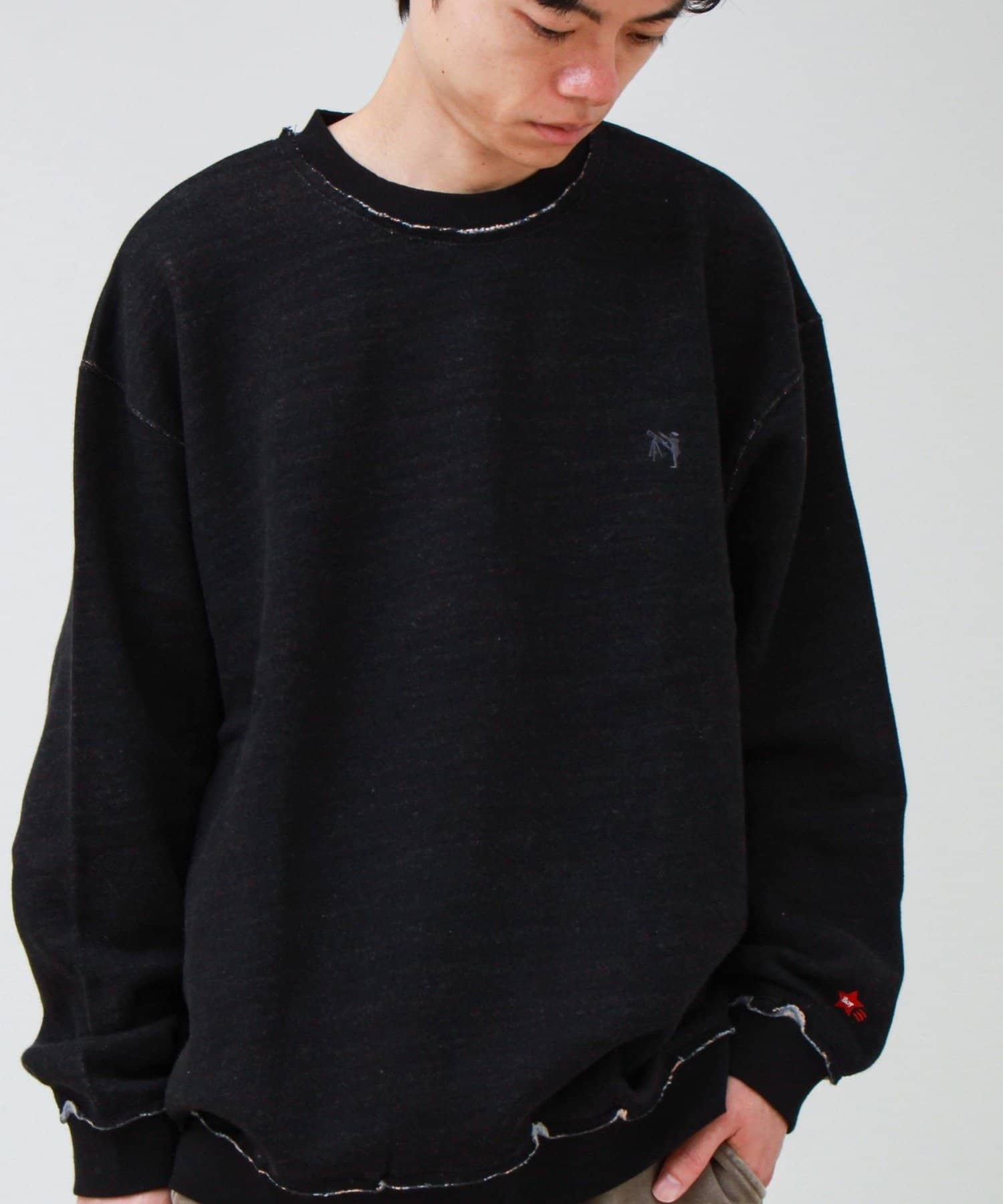 FREDY & GLOSTER(フレディ アンド グロスター) 【BOY BACK FANCY】裏配色フリース スウェットプルオーバー