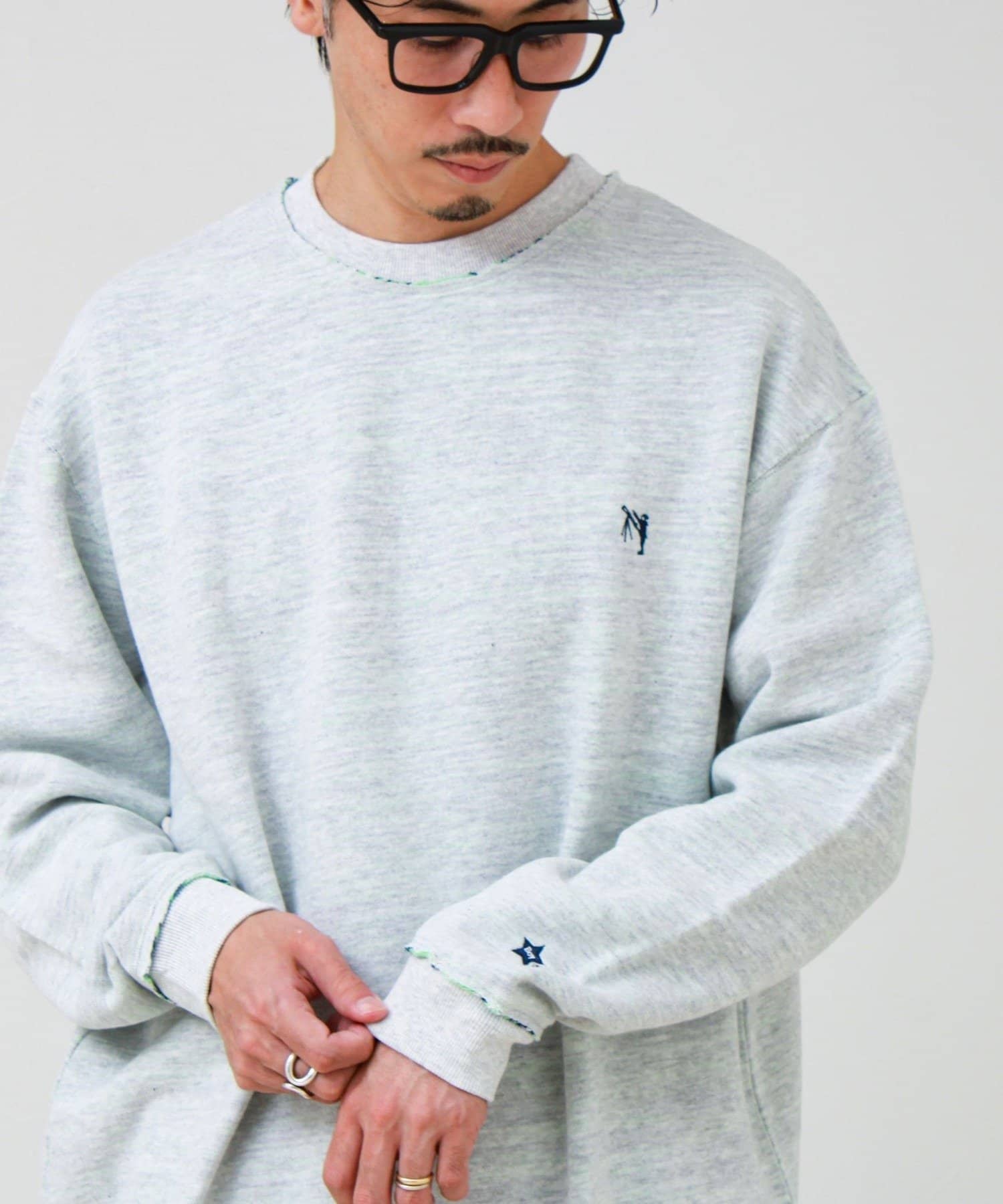 FREDY & GLOSTER(フレディ アンド グロスター) 【BOY BACK FANCY】裏配色フリース スウェットプルオーバー