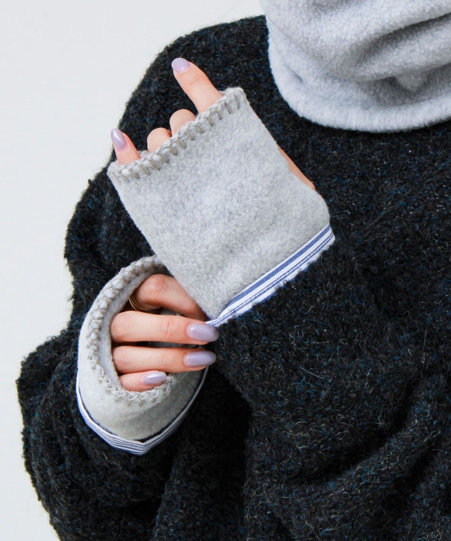 FREDY & GLOSTER(フレディ アンド グロスター) 【TWEEDMILL/ツイードミル】フィンガーレスフリースグローブ