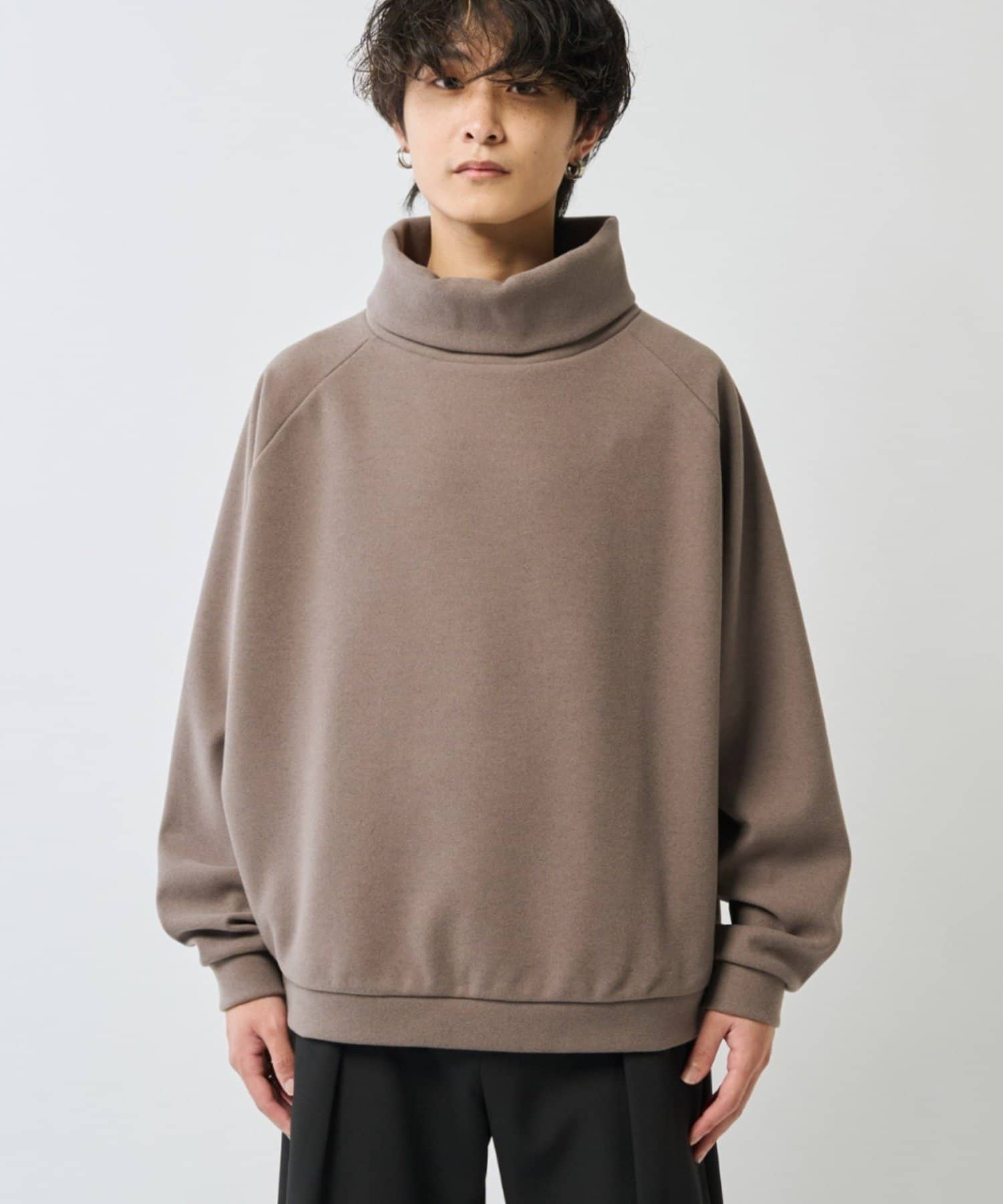 Lui's(ルイス) ラグランスリーブ オフタートル プルオーバー