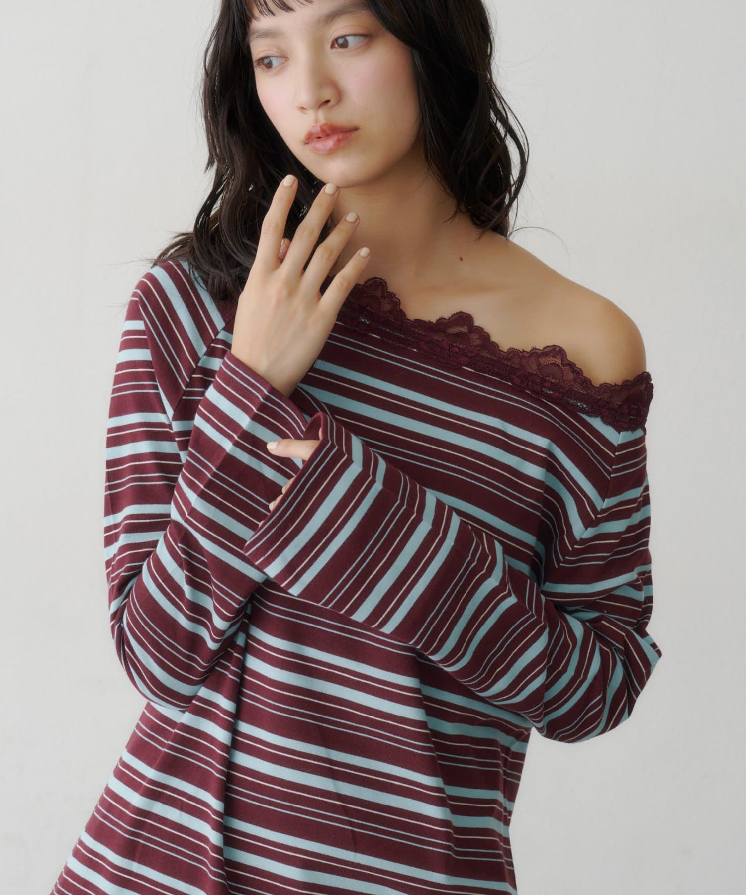 Kastane(カスタネ) 【10.10(土)12:00発売】レースボーダールーズTEE