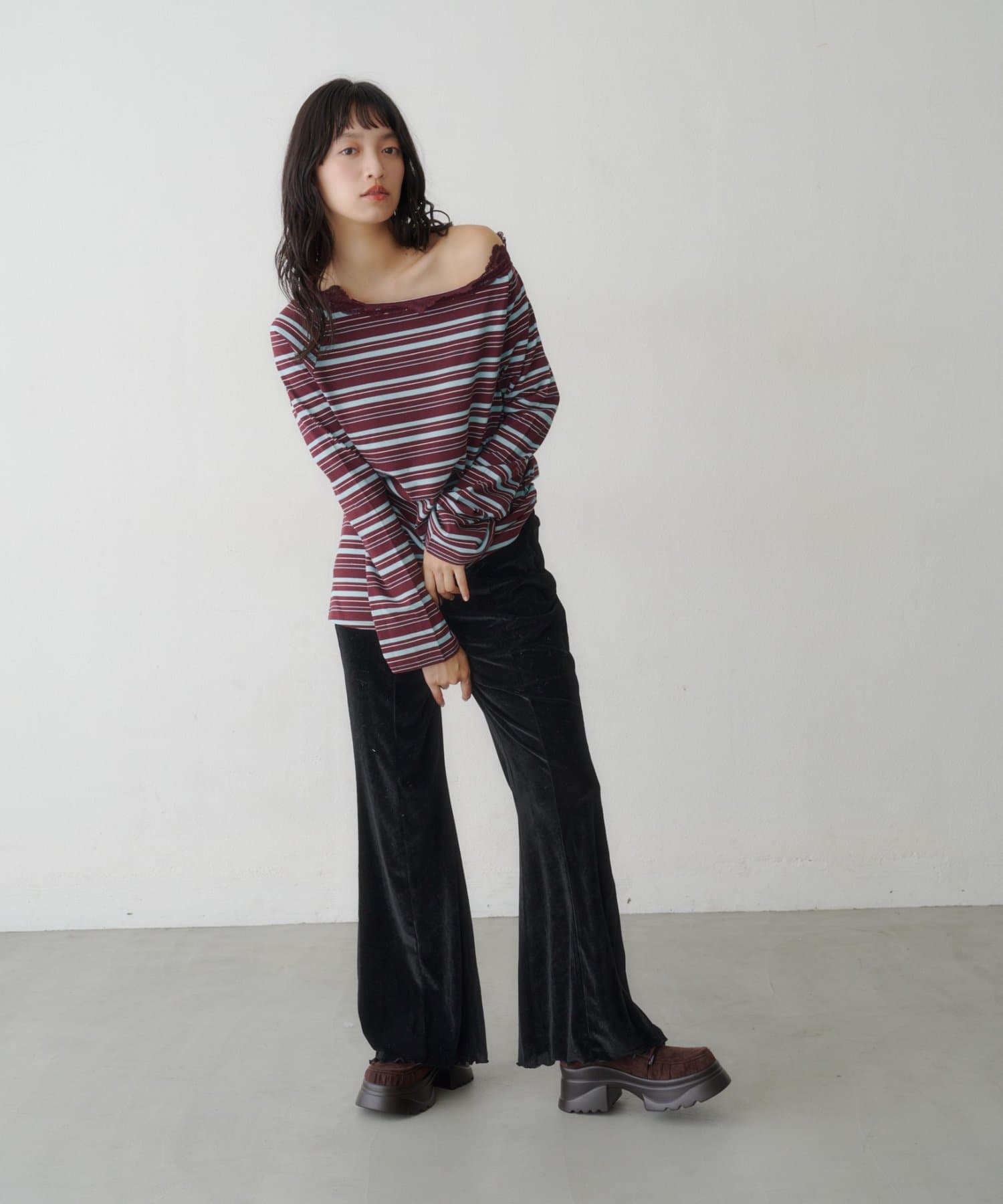 Kastane(カスタネ) 【10.10(土)12:00発売】レースボーダールーズTEE