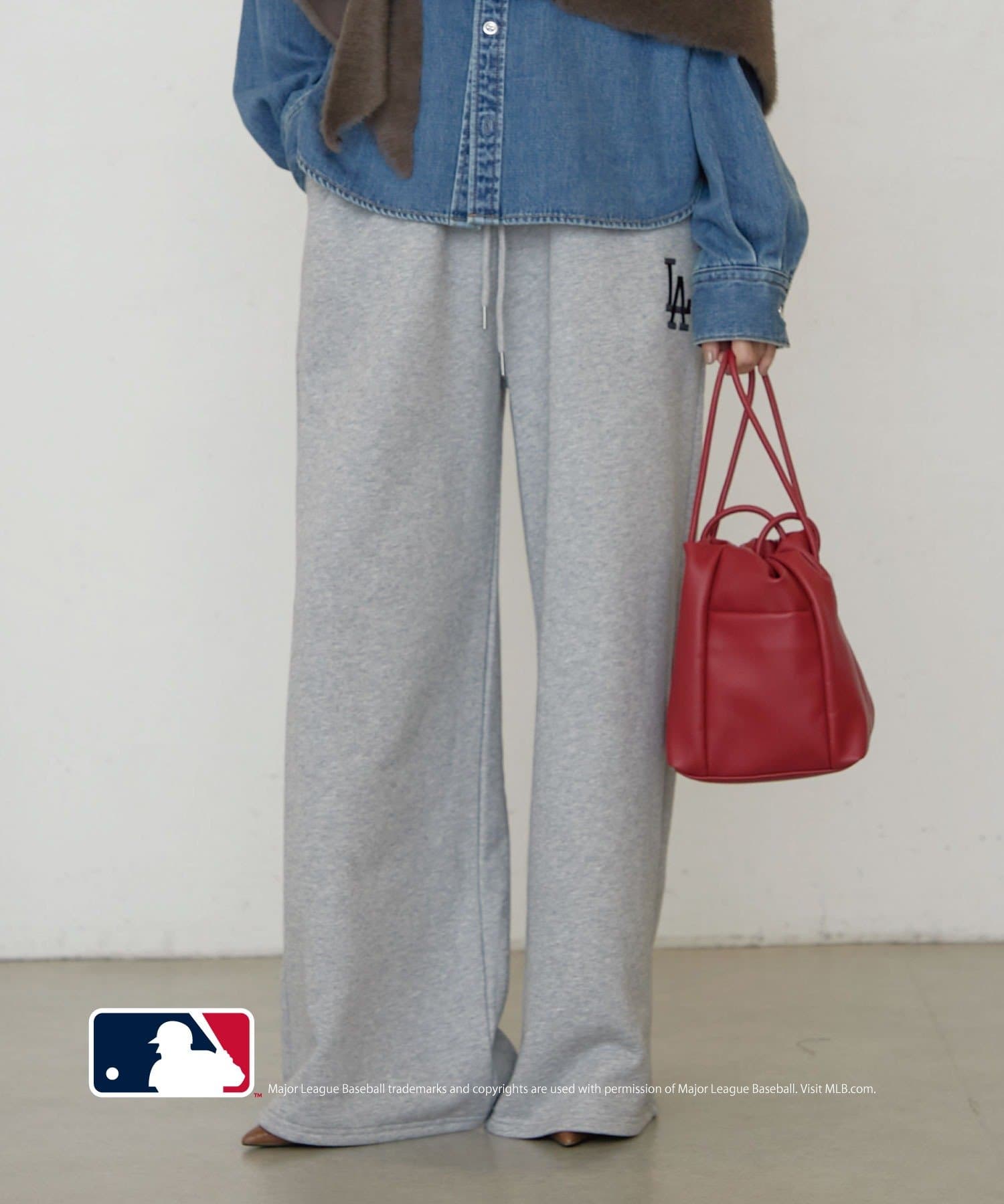 LOUNGEDRESS(ラウンジドレス) 《セットアップ可》【MLB/メジャーリーグベースボール】スウェットパンツ