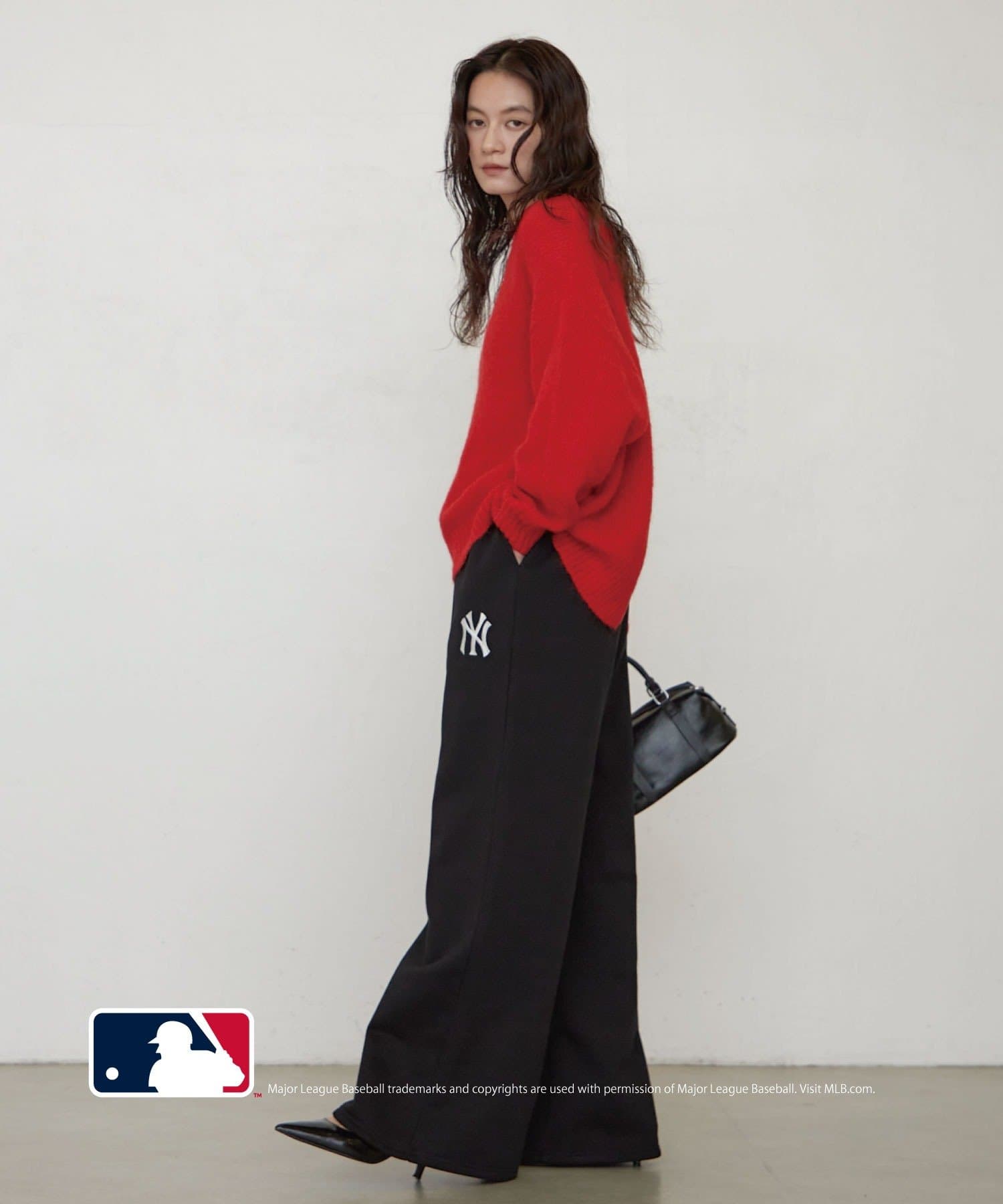 LOUNGEDRESS(ラウンジドレス) 《セットアップ可》【MLB/メジャーリーグベースボール】スウェットパンツ