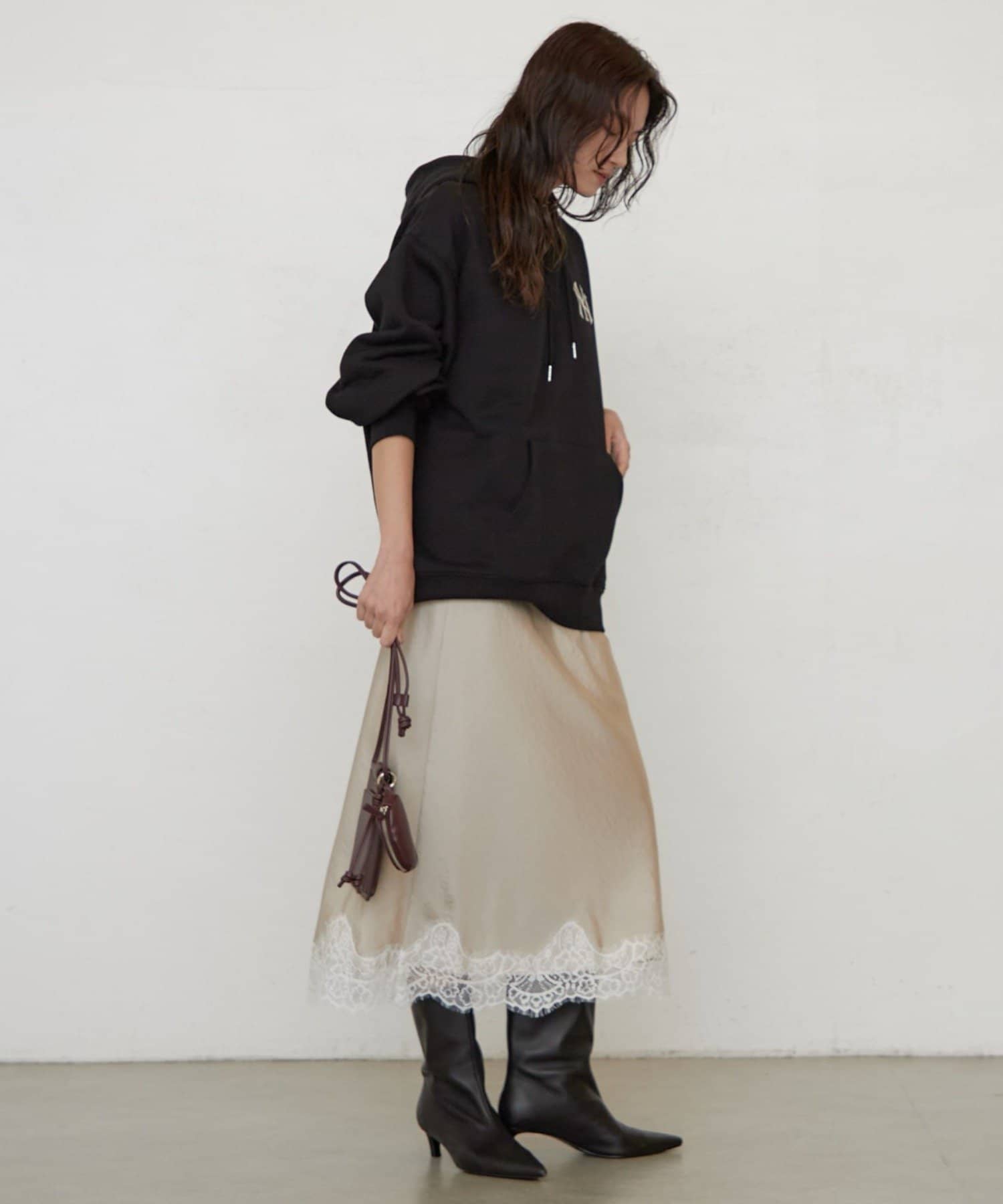 LOUNGEDRESS(ラウンジドレス) 《セットアップ可》【MLB/メジャーリーグベースボール】スウェットフーディ