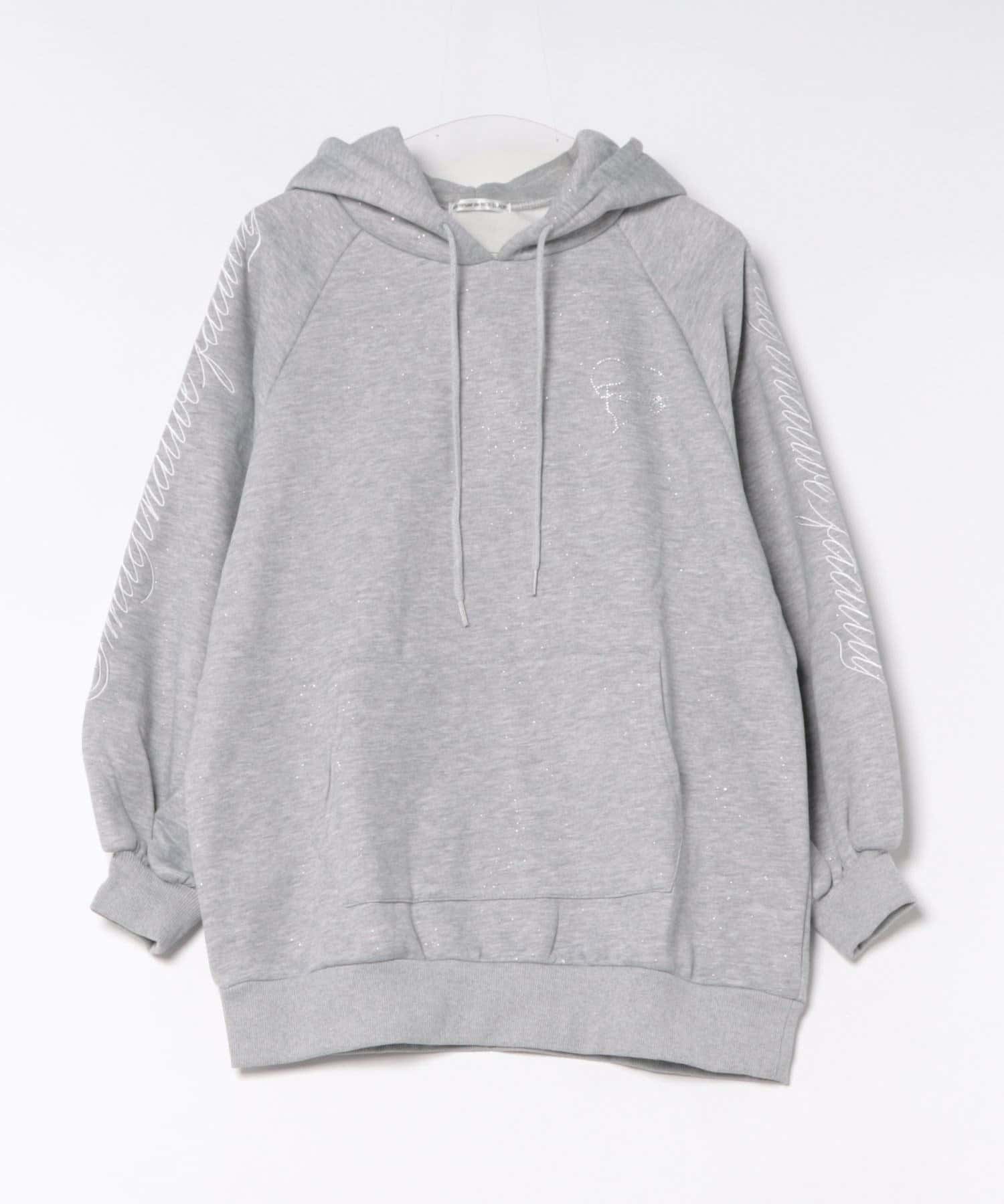 NICE CLAUP / OLIVE des OLIVE OUTLET(ナイスクラップ  / オリーブ デ オリーブ アウトレット) 【continuer】 バックハートロゴパーカー