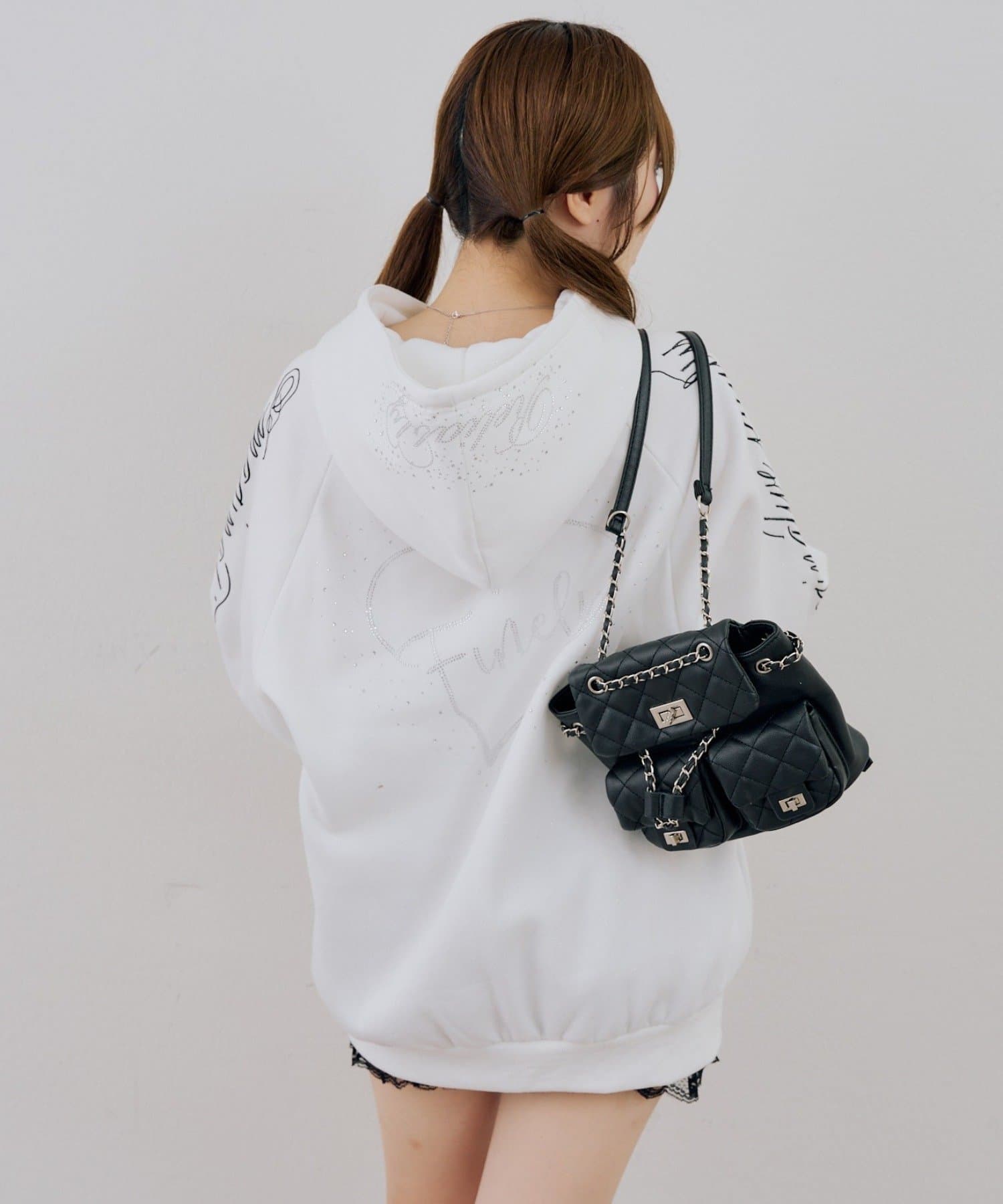 NICE CLAUP / OLIVE des OLIVE OUTLET(ナイスクラップ  / オリーブ デ オリーブ アウトレット) 【continuer】 バックハートロゴパーカー
