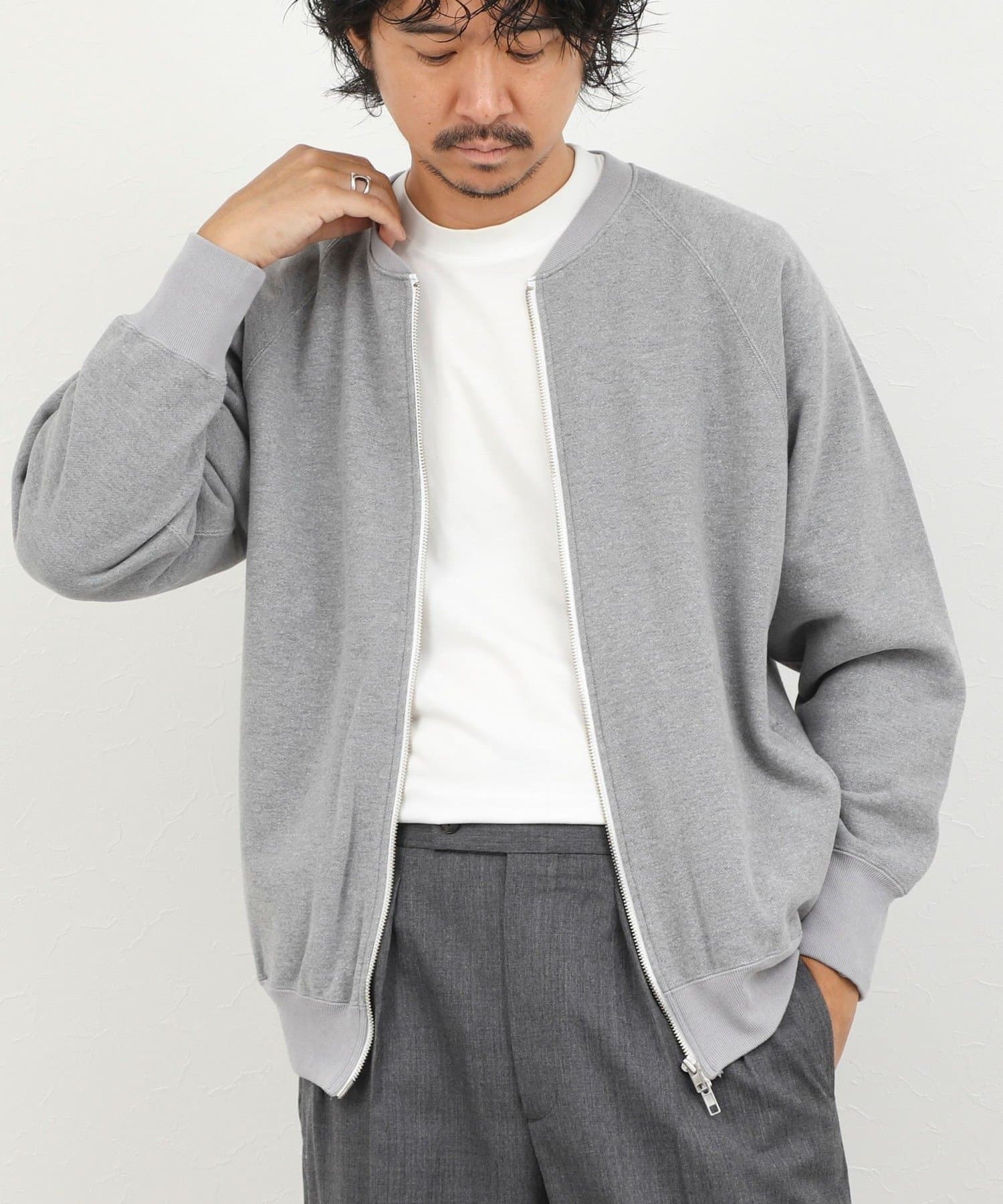 NOLLEY'S(ノーリーズ) 【BATONER/バトナー】JUMBERCA URAKE ZIP UP BLOUSON ジャンベルカ 裏毛ジップアップブルゾン 26AW