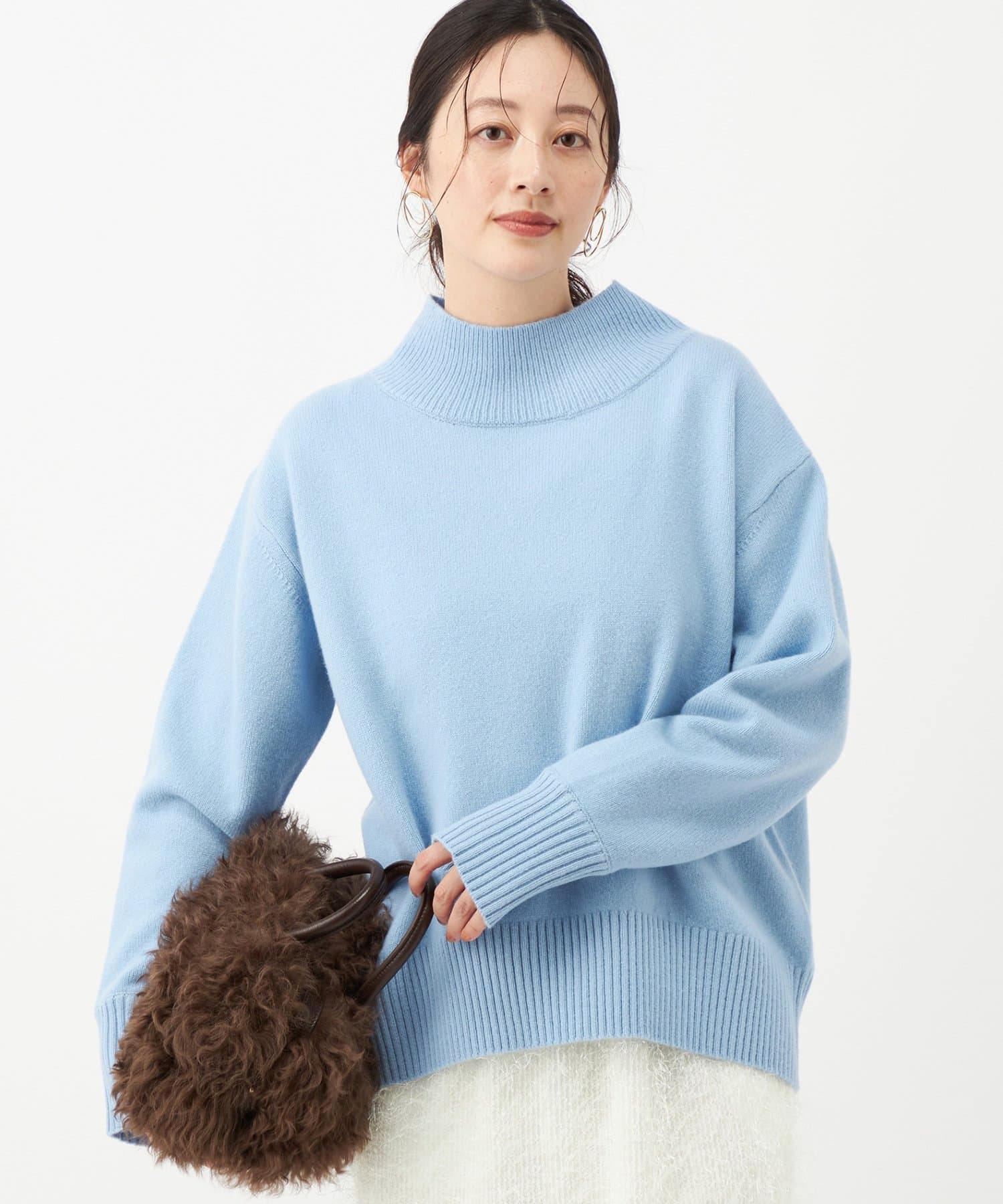 NOLLEY'S(ノーリーズ) カシミヤブレンドハイネックプルオーバー