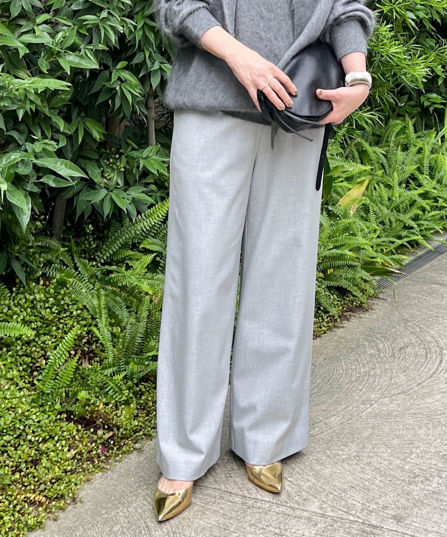 NOLLEY'S(ノーリーズ) 《吸湿発熱》ウォッシャブル裏起毛WARMパンツ