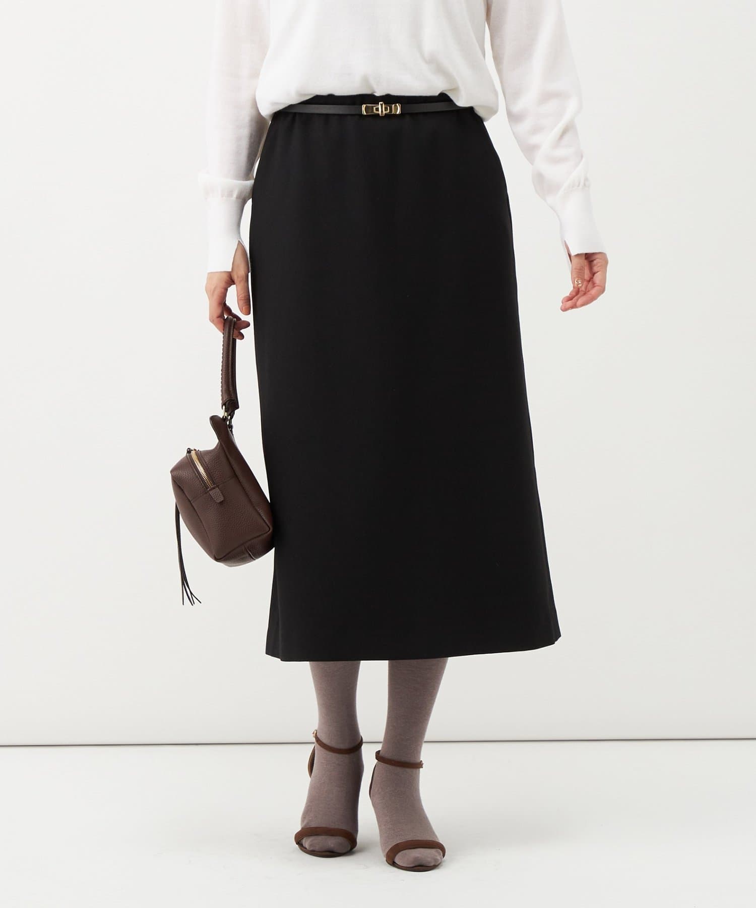 NOLLEY'S(ノーリーズ) 【一部店舗＆WEB限定アイテム】《セットアップ対応》ウールライクAラインスカート