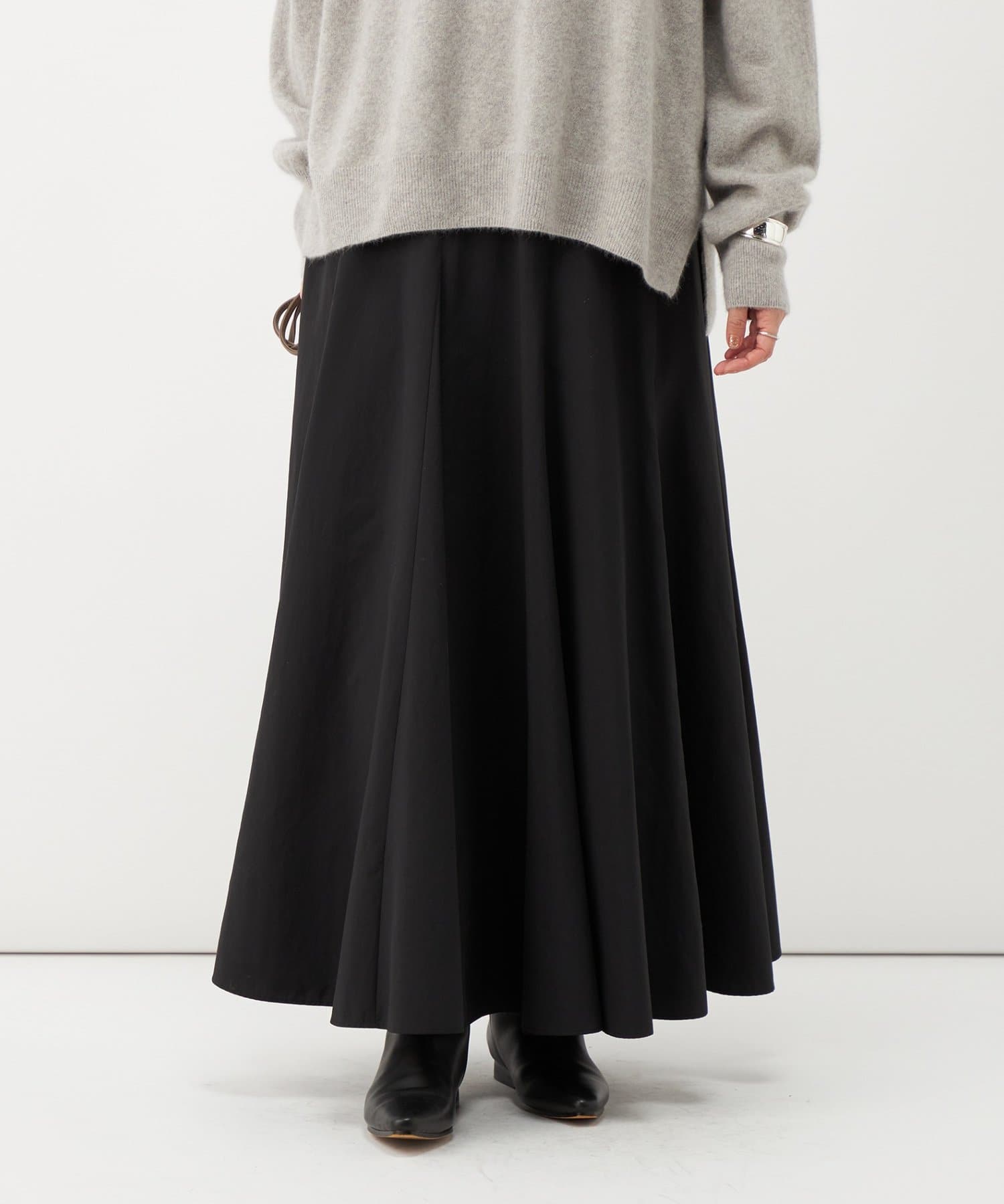 UVカット、速乾性》ヴィンテージタフタマチ入りマキシスカート