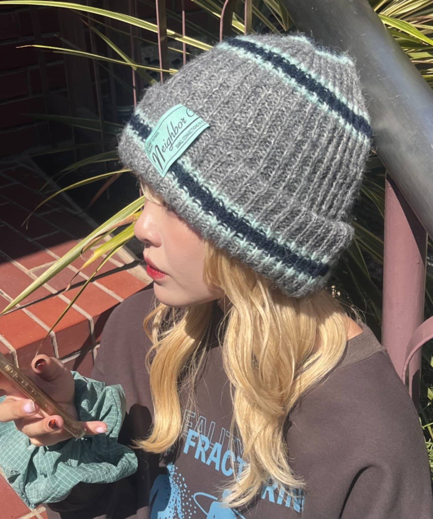CIAOPANIC TYPY(チャオパニックティピー) 【26Winter展示会 出展商品】【UNISEX】モヘアマルチボーダーニット帽