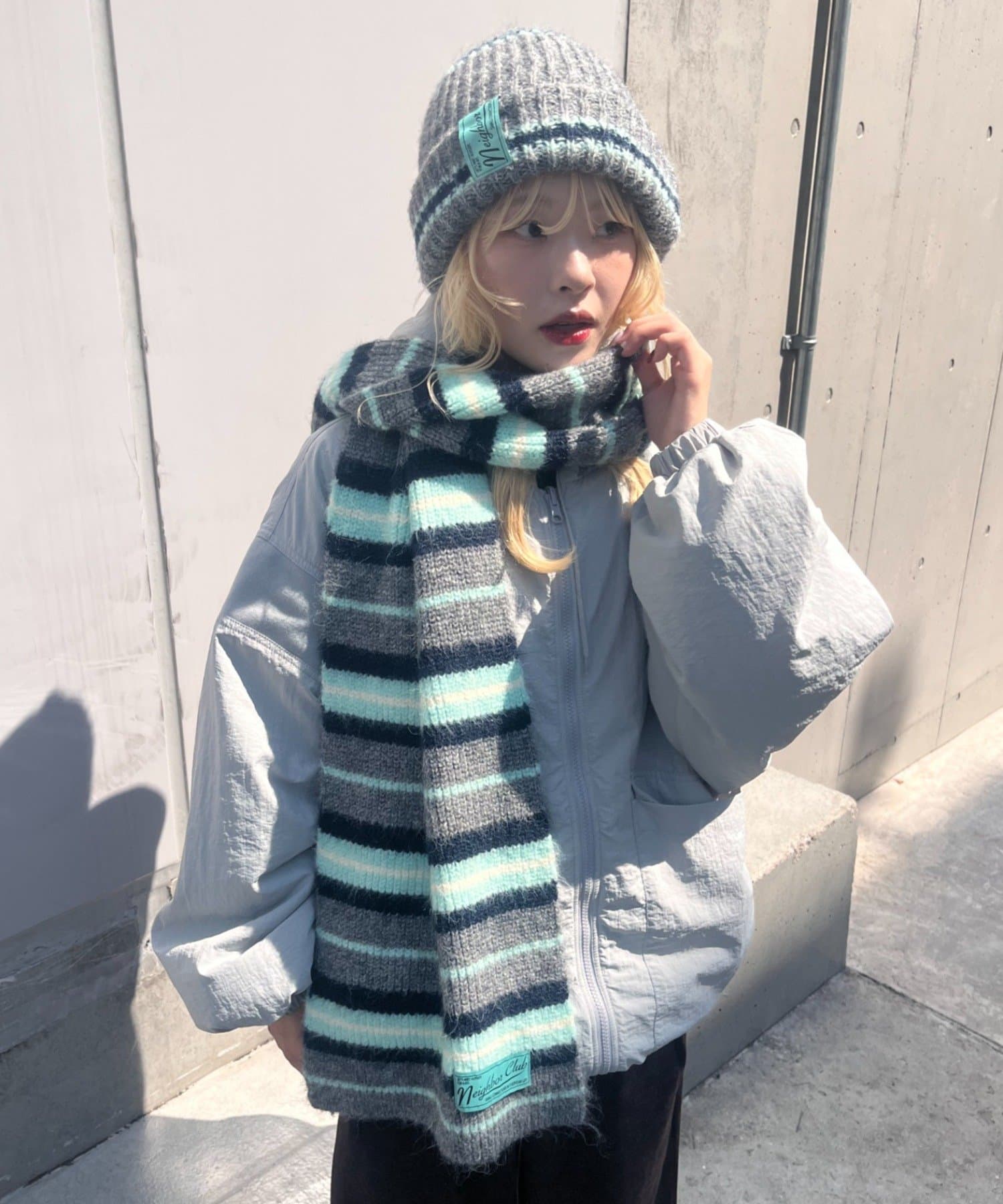 CIAOPANIC TYPY(チャオパニックティピー) 【26Winter展示会 出展商品】【UNISEX】モヘアマルチボーダーニット帽