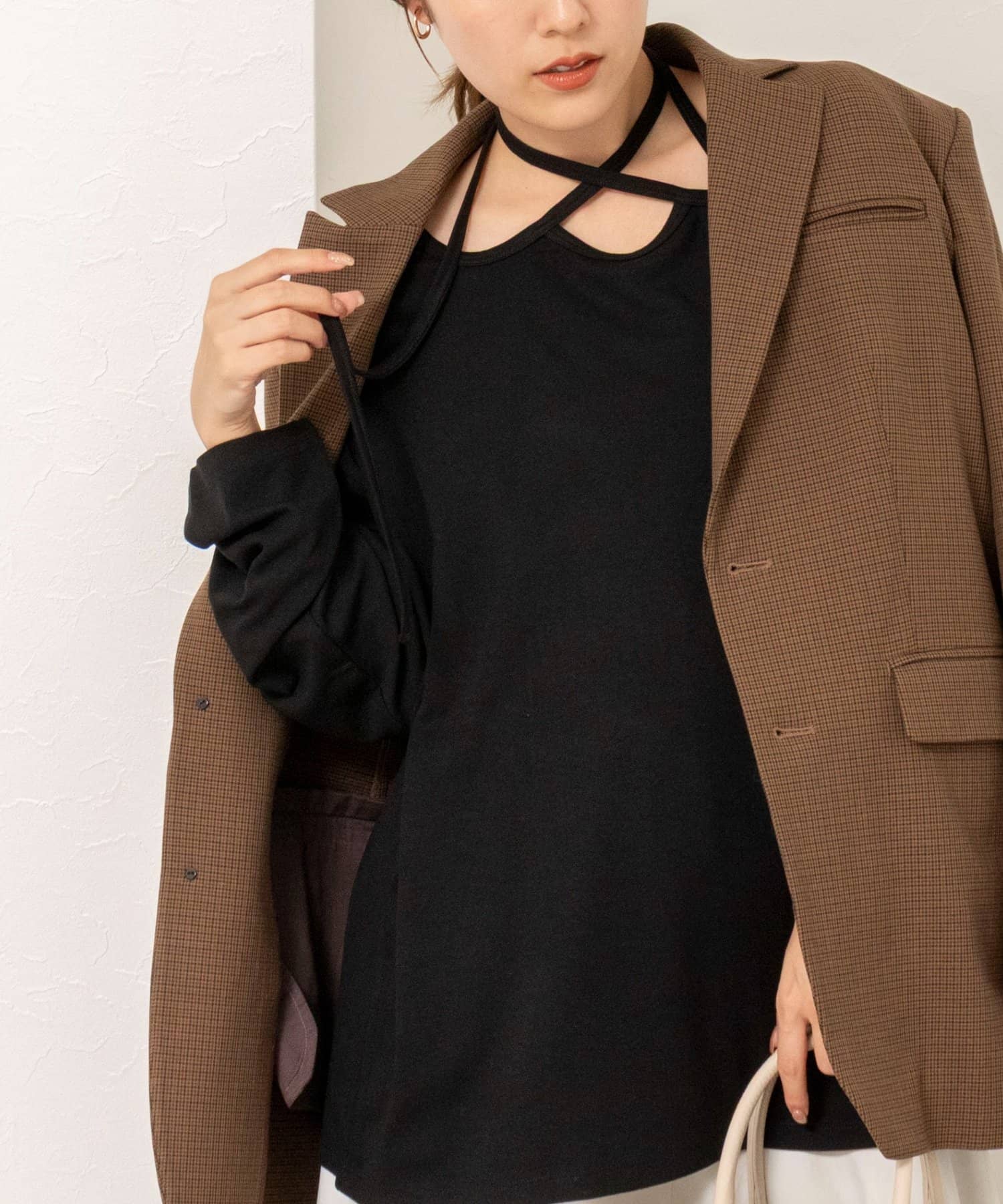 NOLLEY'S(ノーリーズ) 【WEB限定】ウォッシャブルチョーカーカットソー