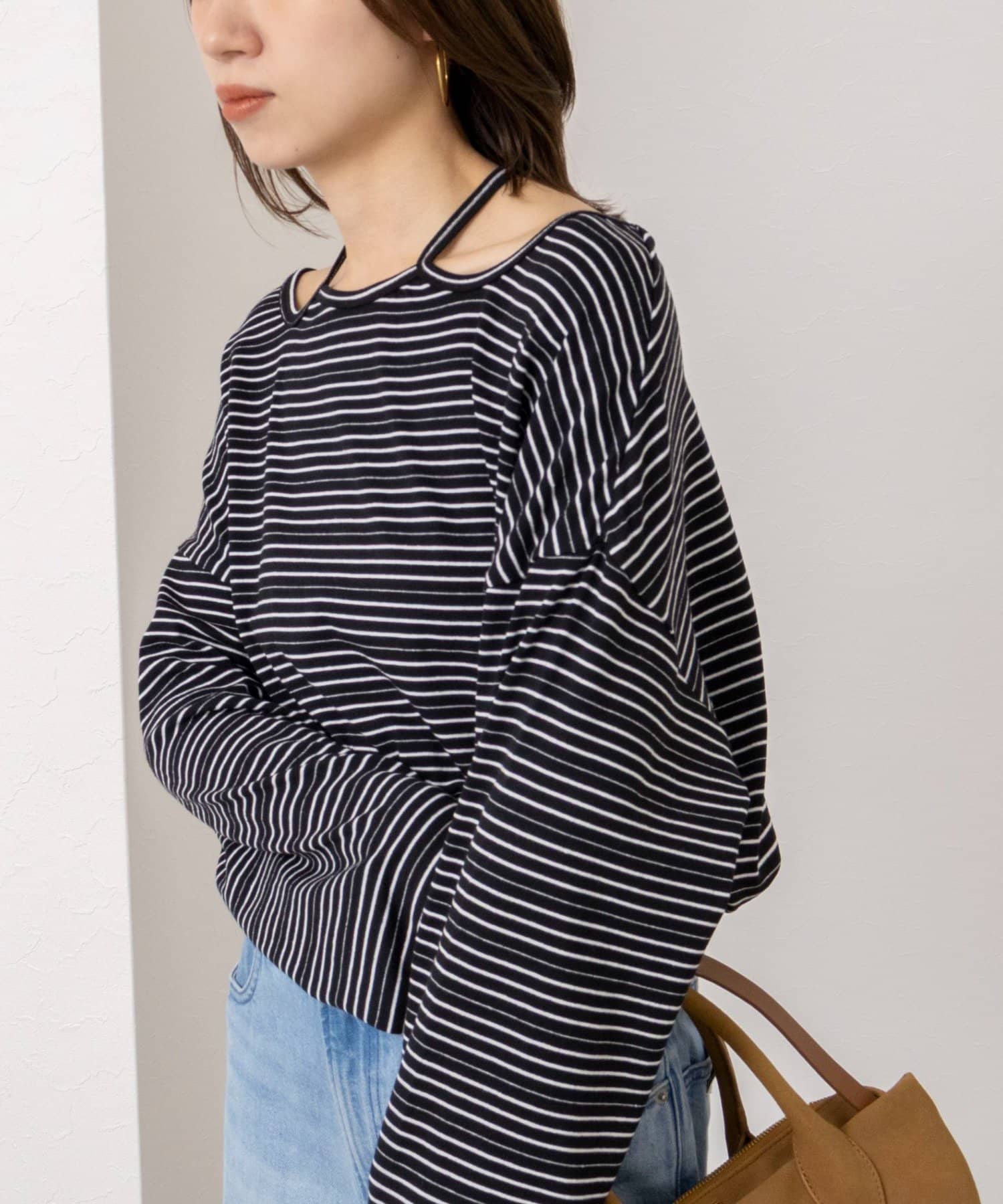 NOLLEY'S(ノーリーズ) 【WEB限定】ウォッシャブルチョーカーカットソー