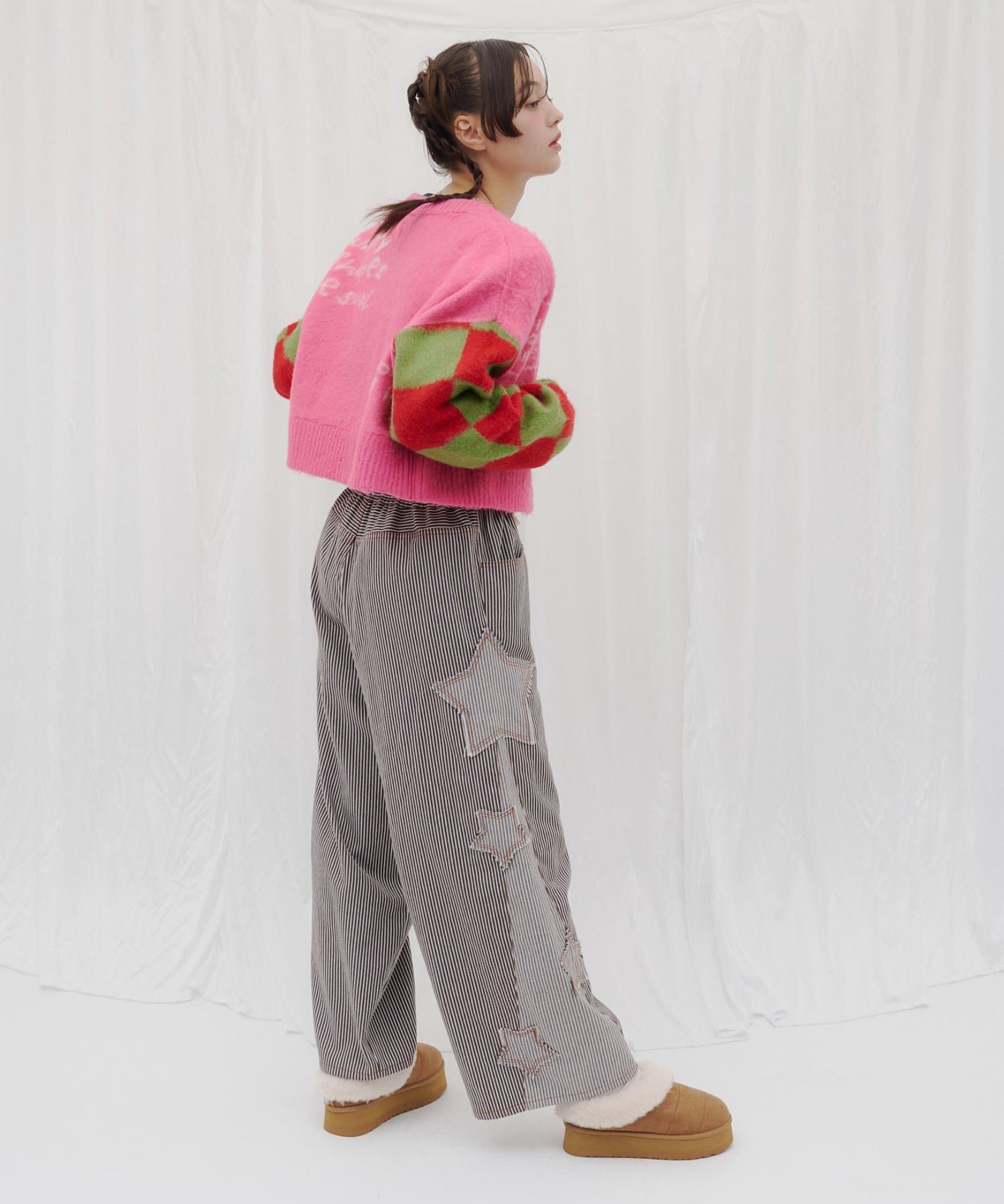 CIAOPANIC TYPY(チャオパニックティピー) 【26Winter展示会 出展商品】【HELLO.SANFRANCISCO】星柄パッチワークストライプデニム