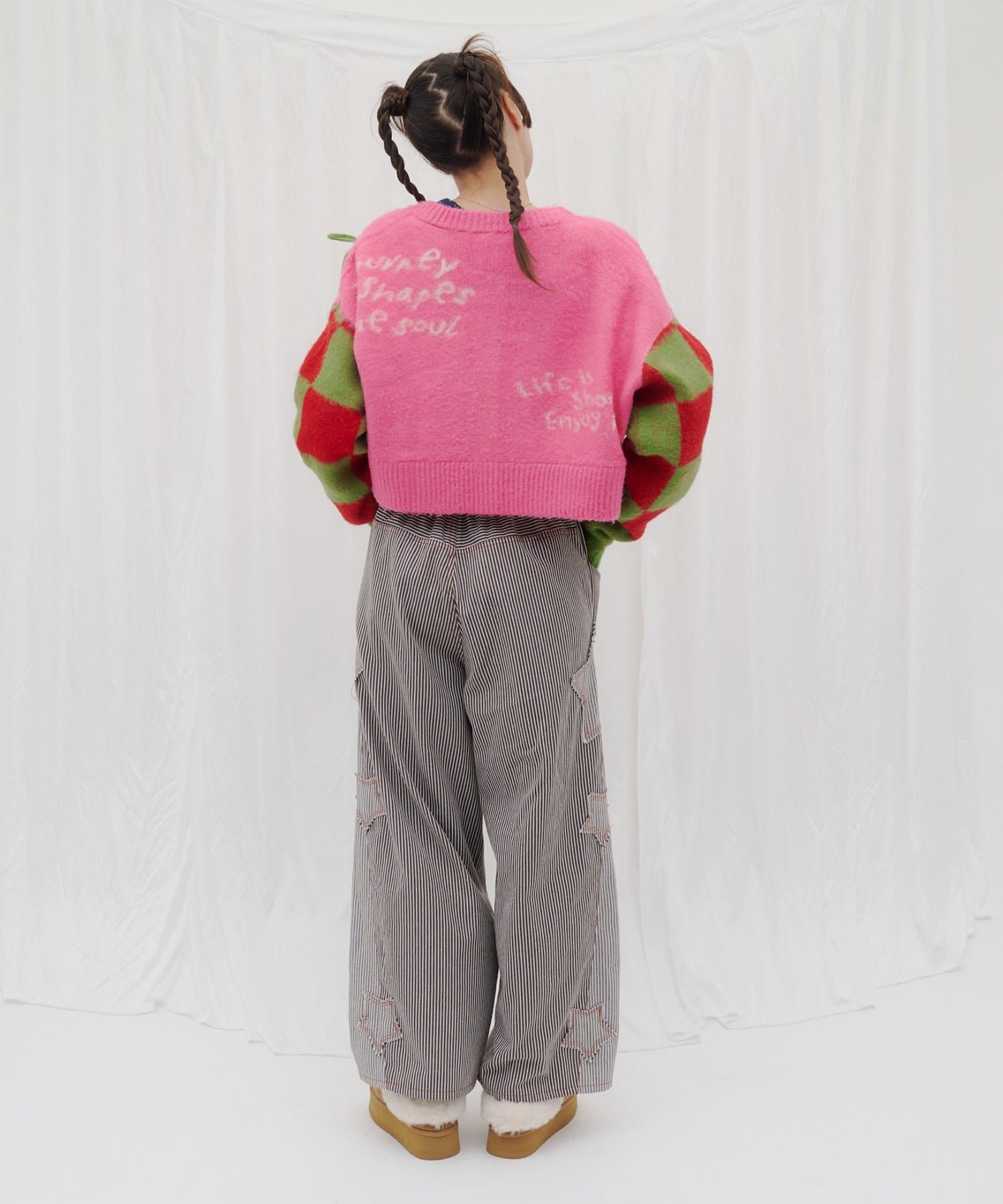 CIAOPANIC TYPY(チャオパニックティピー) 【26Winter展示会 出展商品】【HELLO.SANFRANCISCO】星柄パッチワークストライプデニム