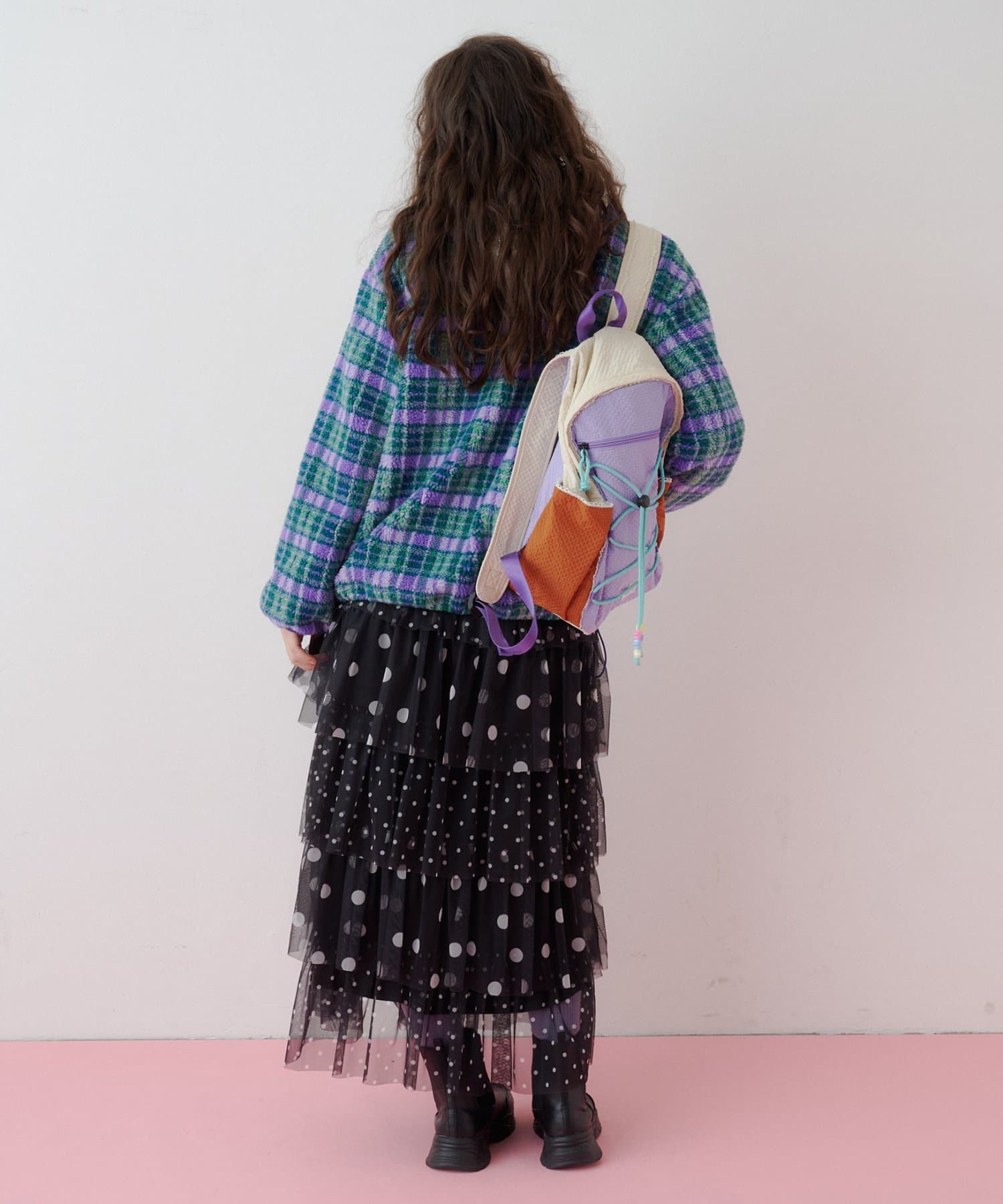 CIAOPANIC TYPY(チャオパニックティピー) 【26Winter展示会 出展商品】【HELLO.SANFRANCISCO】フリルポケットチェックボアアウター