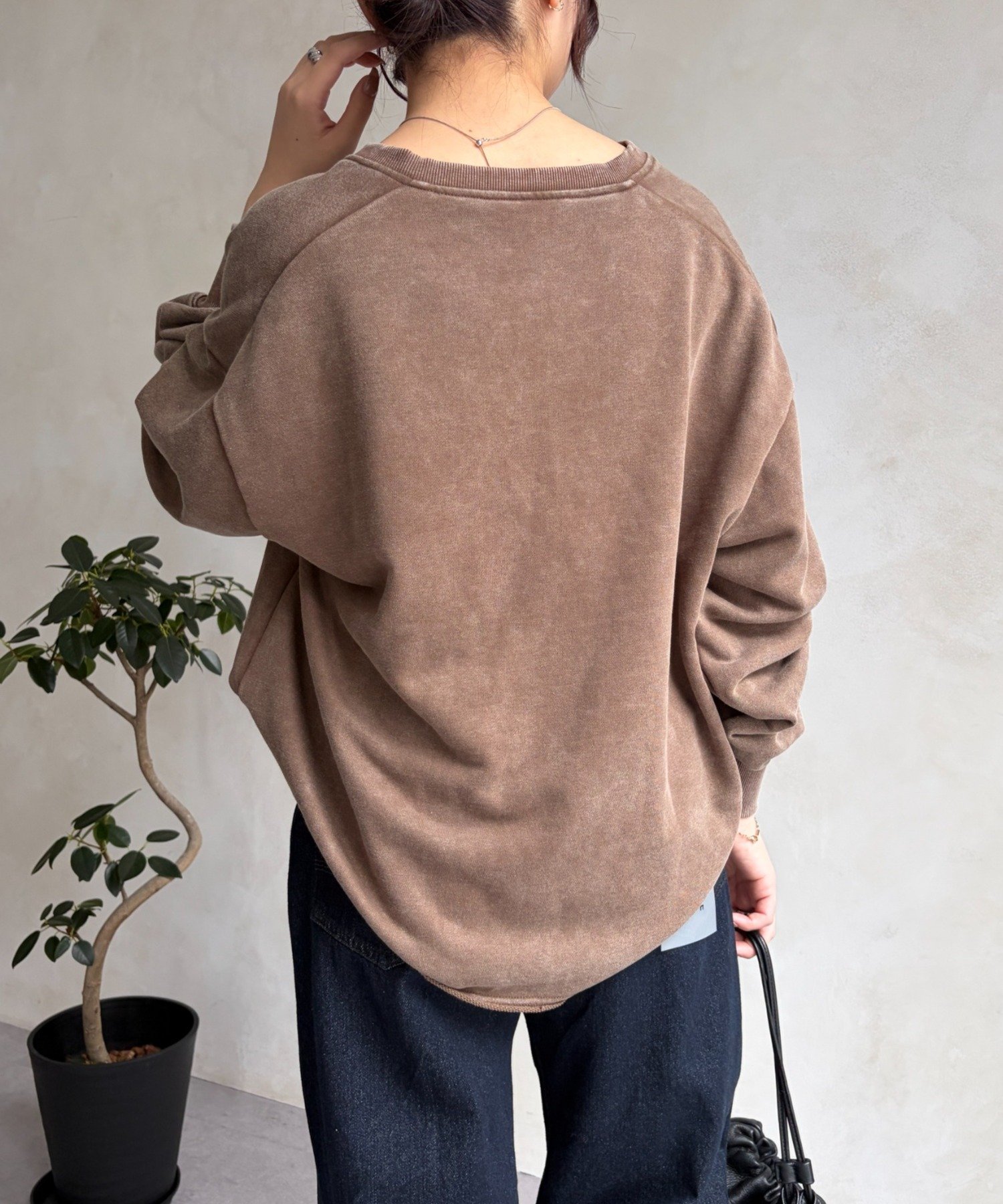Jena　espace merveilleux(ジェナ　エスパスメルヴェイユ) 【PalinkA/パリンカ】Vネック裏毛プルオーバー