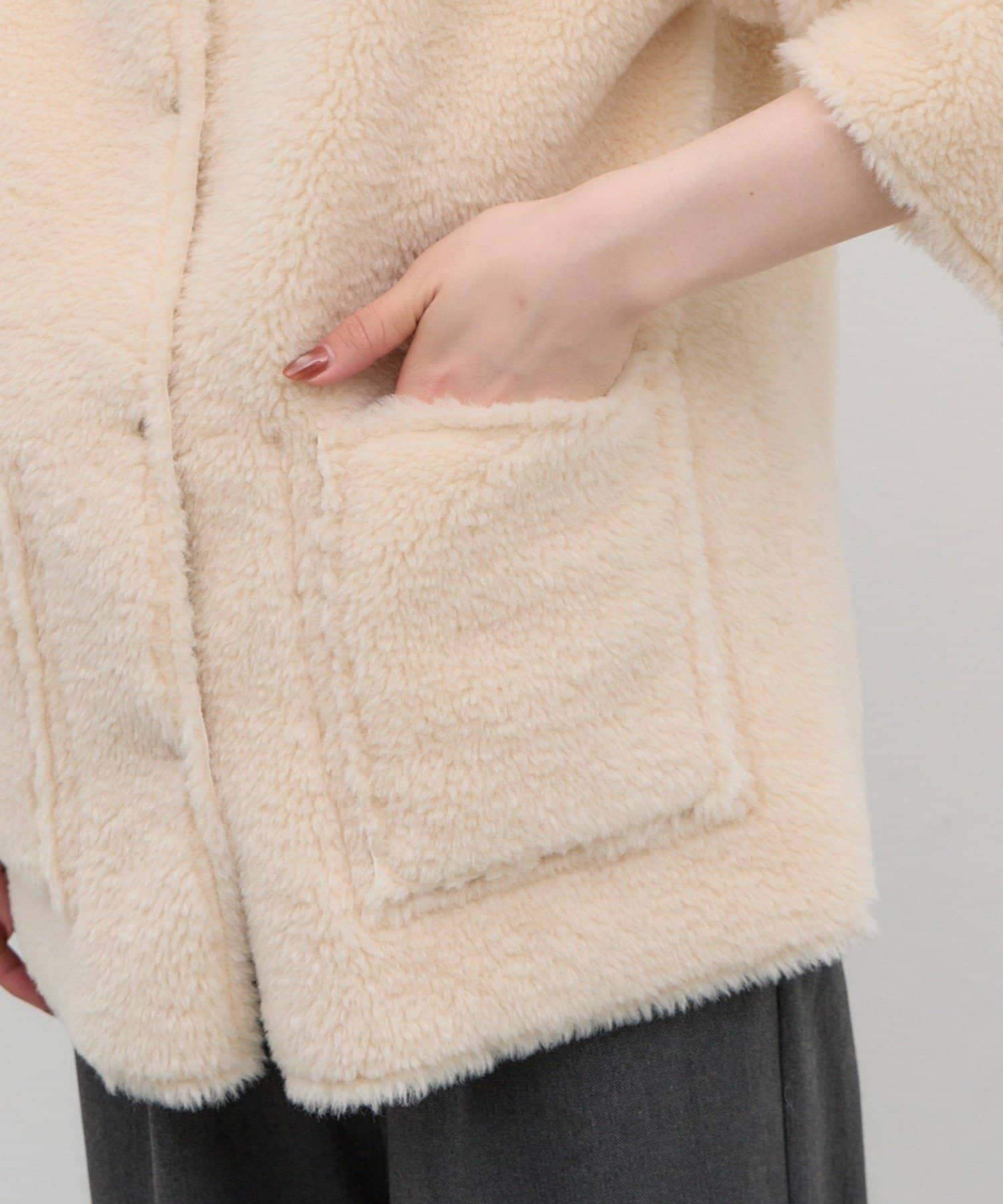 CIAOPANIC TYPY(チャオパニックティピー) 【26Winter展示会 出展商品】【SÉNA】ムートンリバーシブルスタンドジャケット