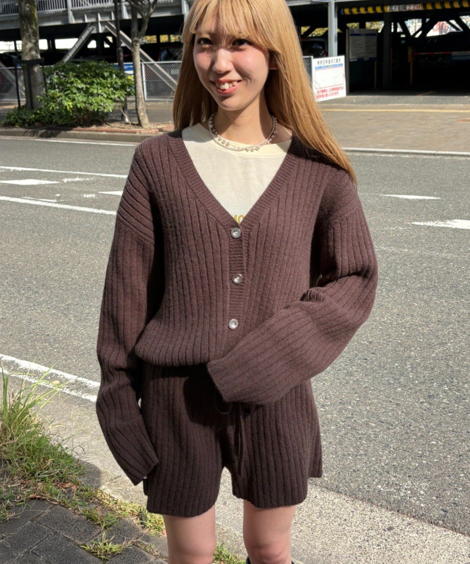 CIAOPANIC TYPY(チャオパニックティピー) 【26Winter展示会 出展商品】【SENA】リブニットショートオールインワン