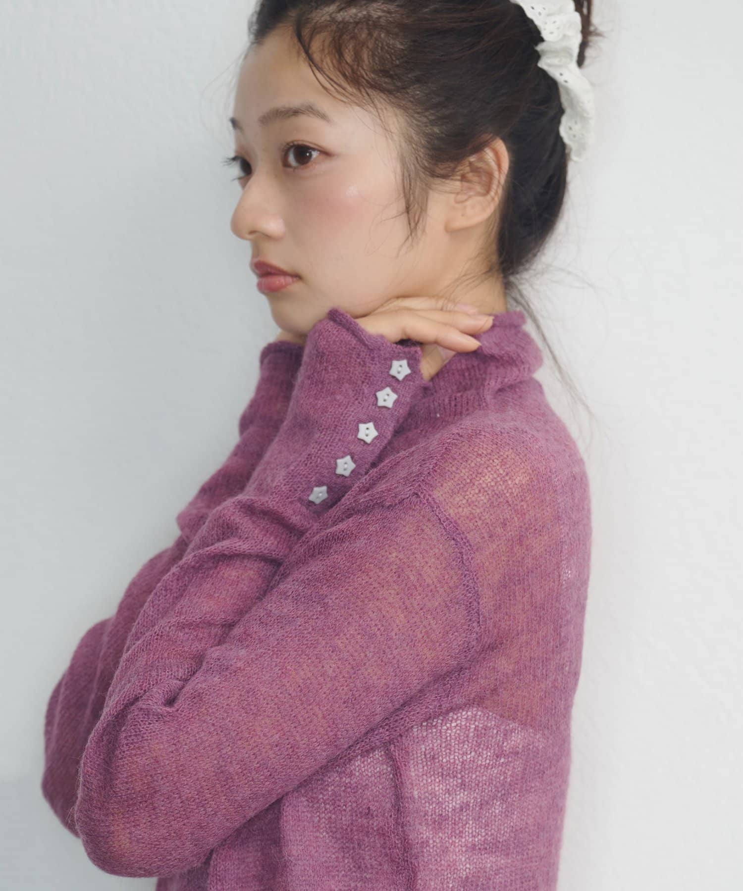 DISCOAT(ディスコート) 【umm.】星ボタンモヘアライクタートル《WEB限定》