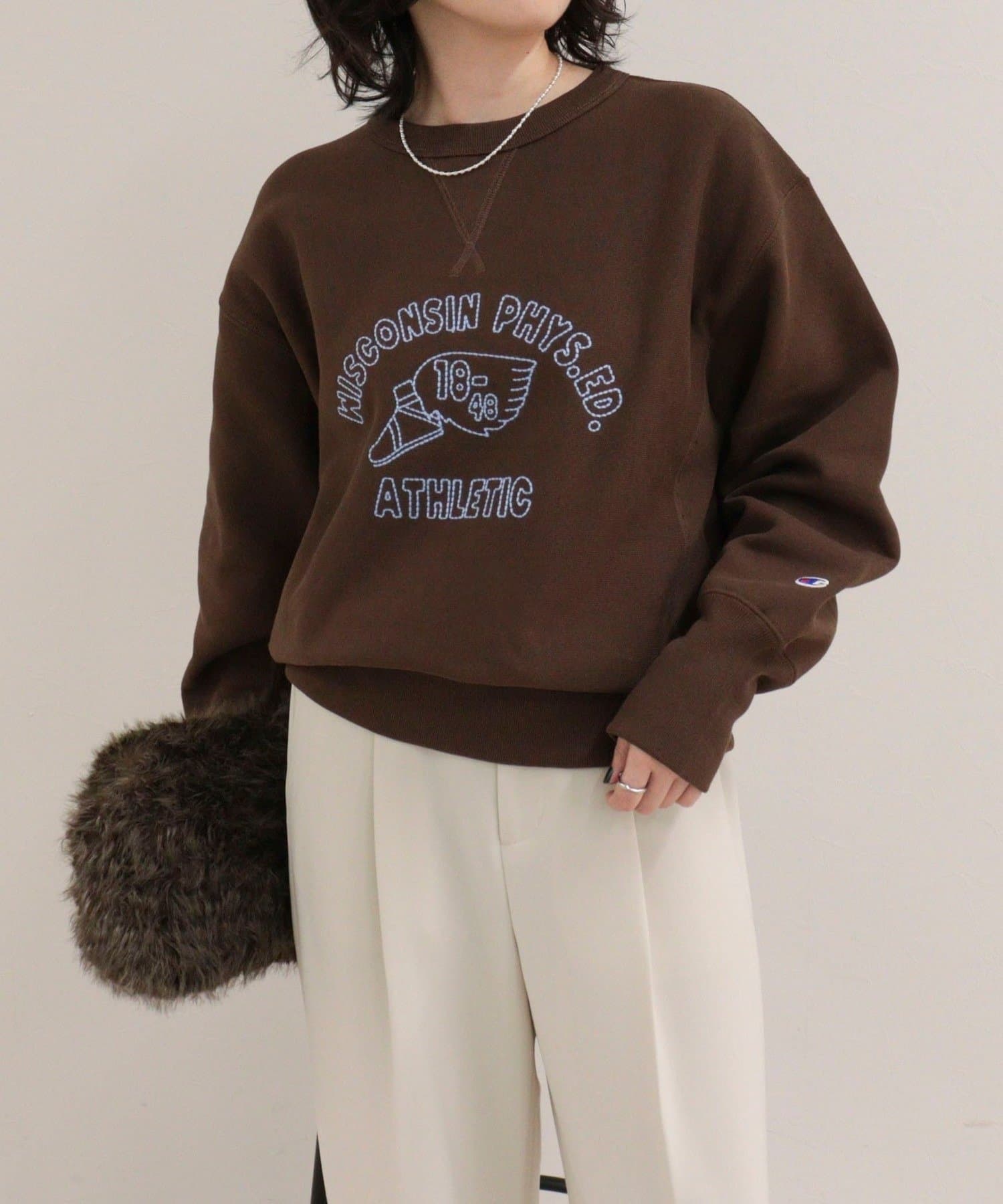 FREDY & GLOSTER(フレディ アンド グロスター) 【Champion】REVERSE WEAVE CREW NECK SWEAT